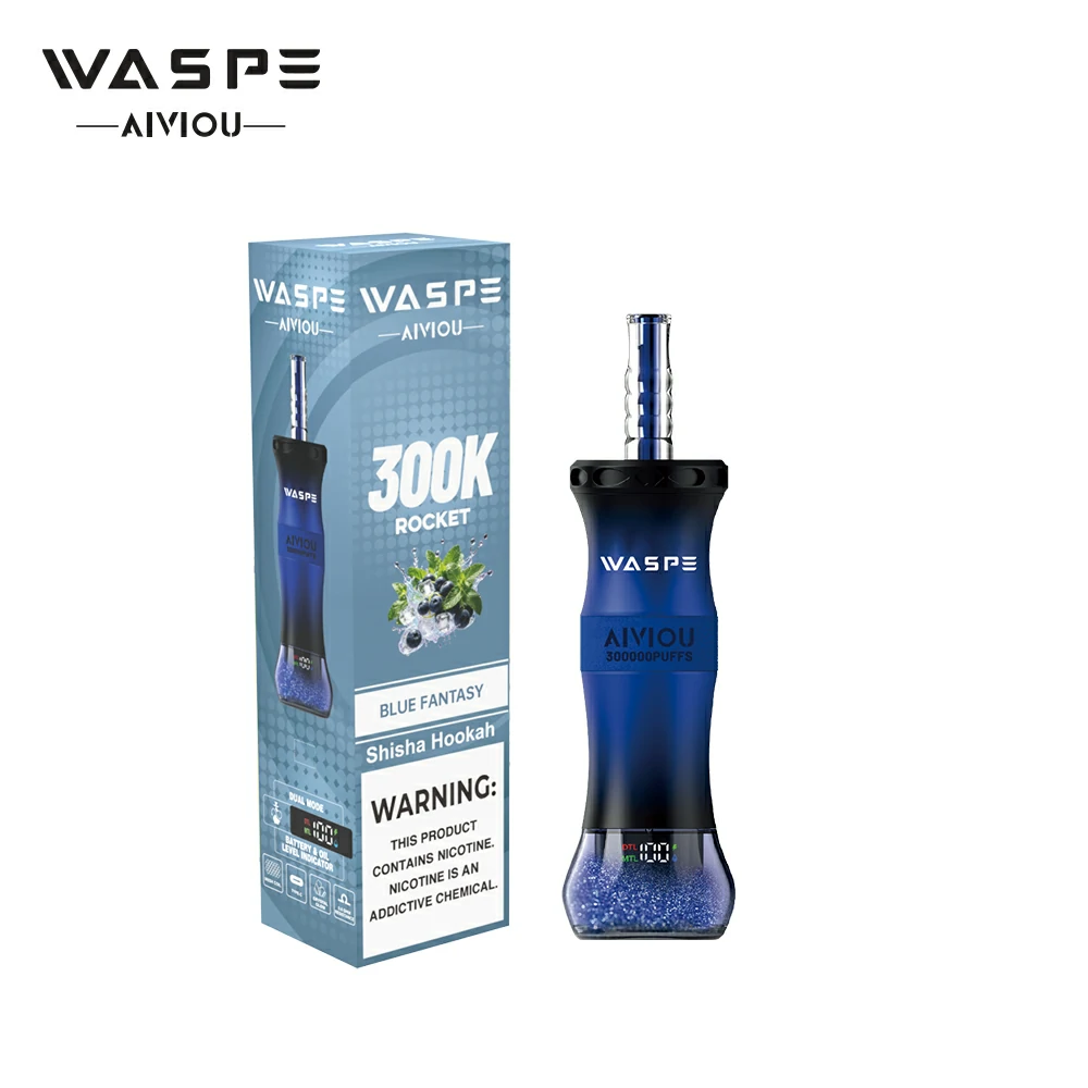 WASPE Shisha Hookah 300000 300K Trekjes Wegwerp Vape - image 4