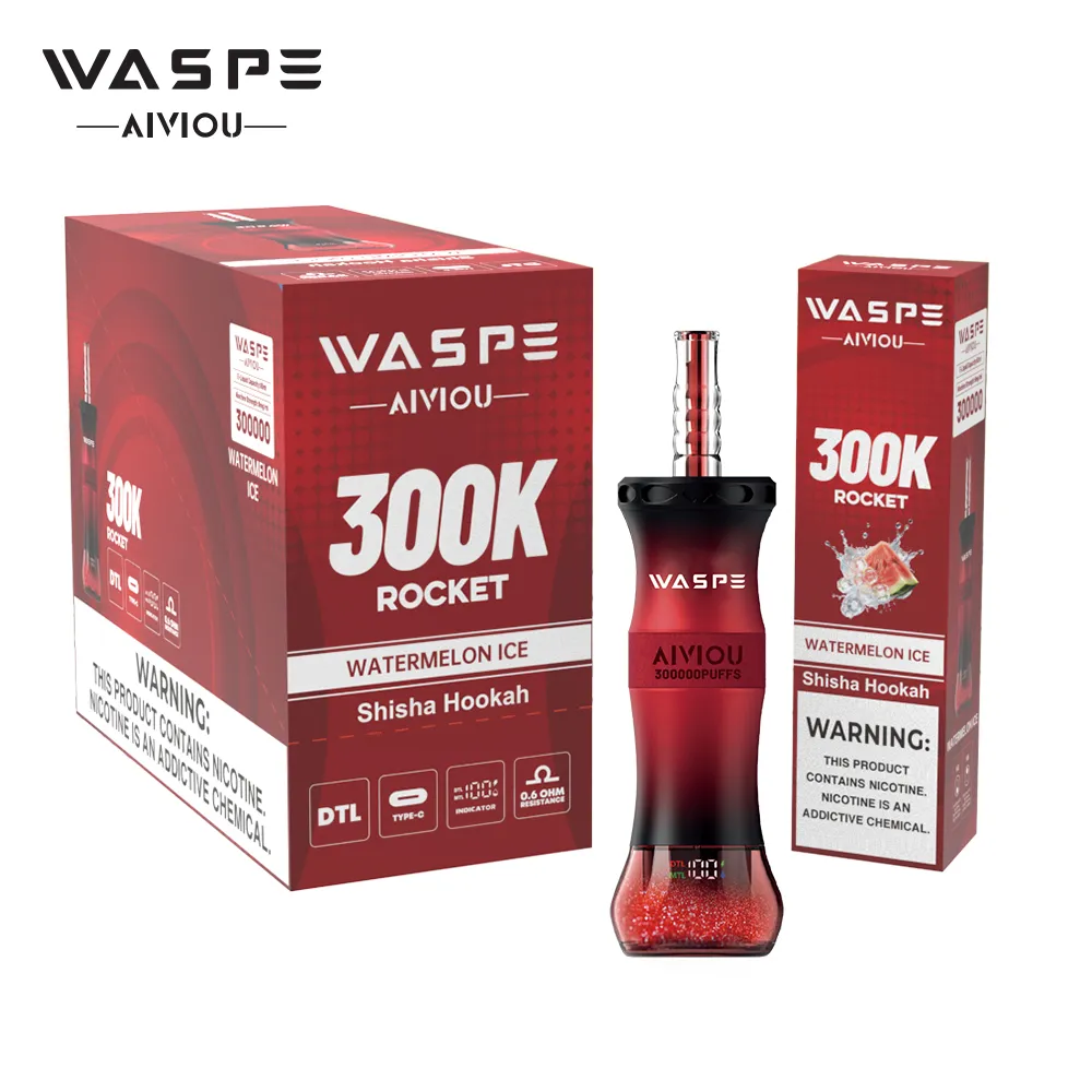 WASPE Shisha Hookah 300000 300K Trekjes Wegwerp Vape - image 21