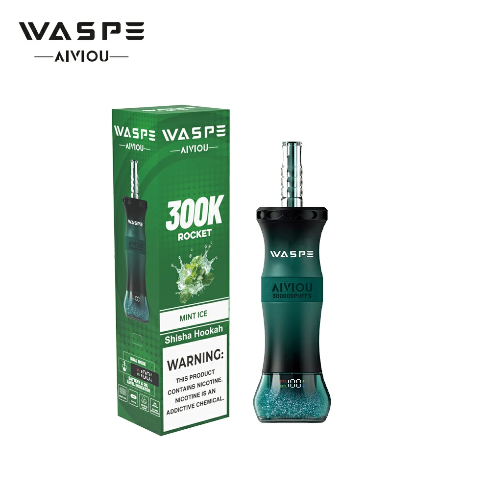 WASPE Shisha Hookah 300000 300K Trekjes Wegwerp Vape - image 8