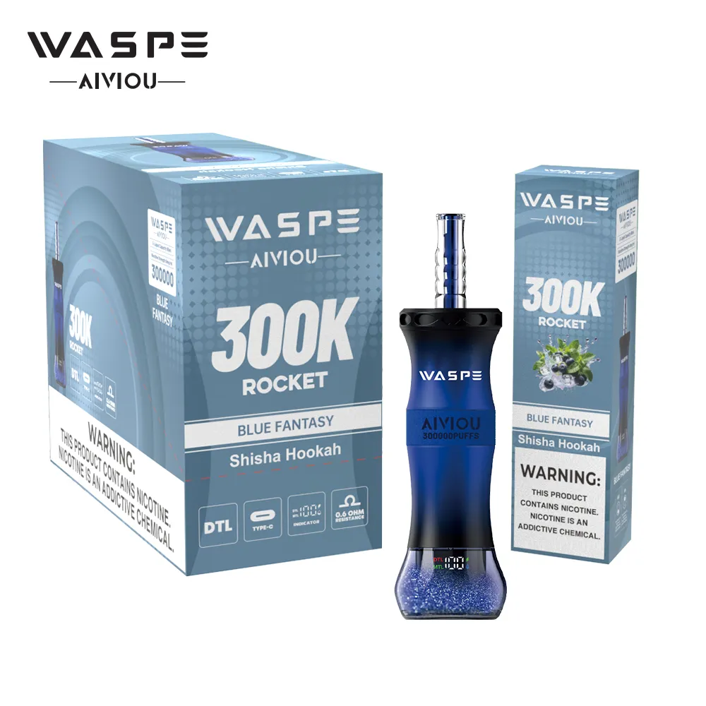 WASPE Shisha Hookah 300000 300K Trekjes Wegwerp Vape - image 23