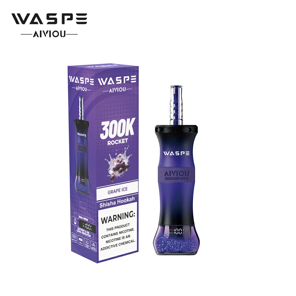 WASPE Shisha Hookah 300000 300K Trekjes Wegwerp Vape - image 9