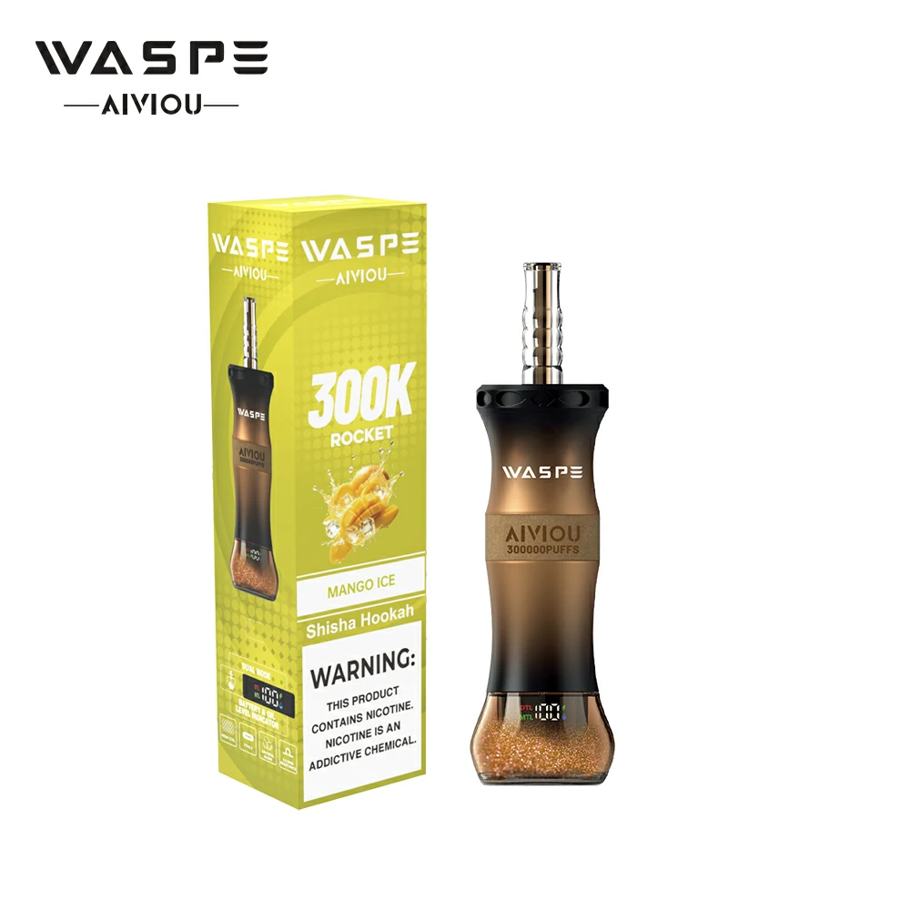 WASPE Shisha Hookah 300000 300K Trekjes Wegwerp Vape - image 7