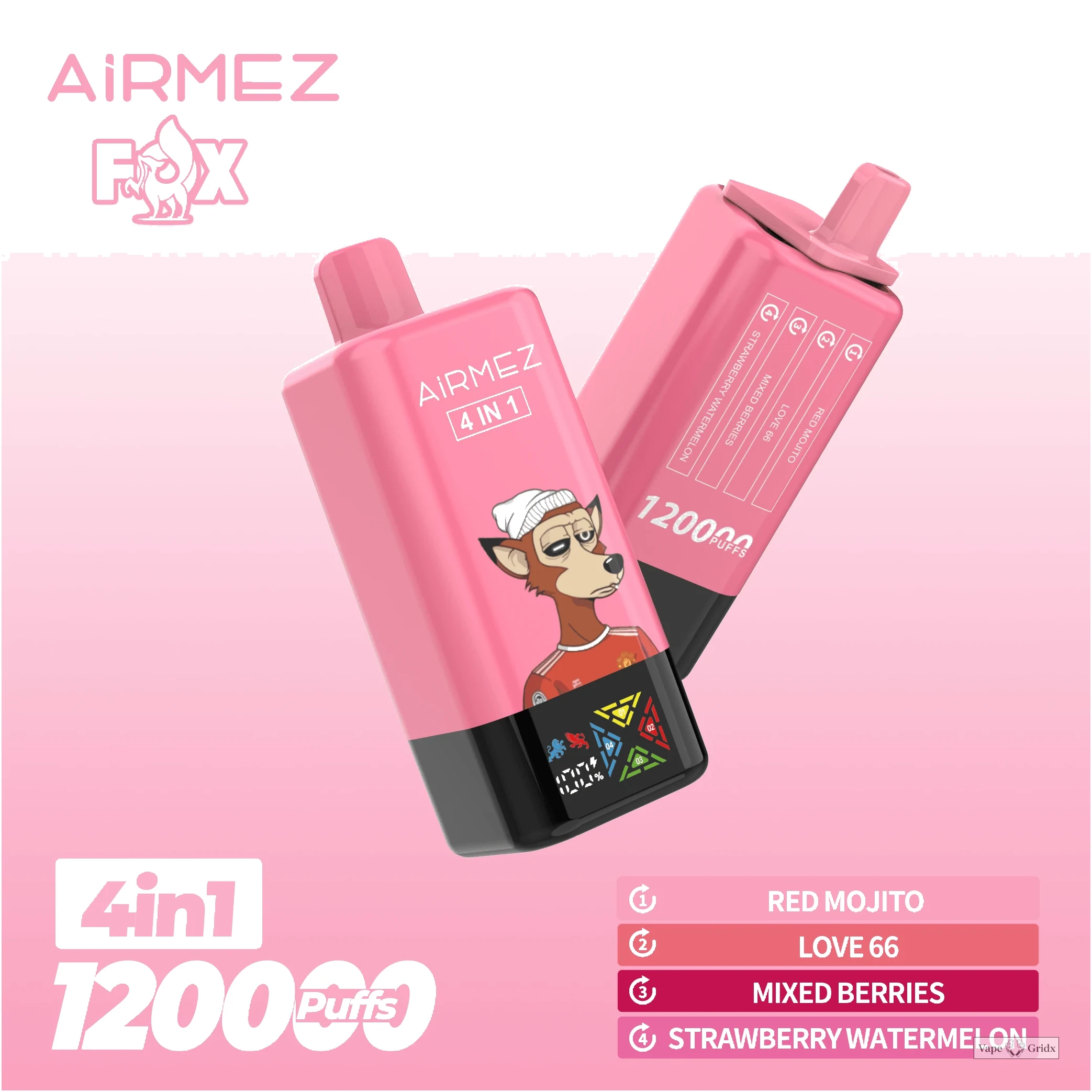Airmez Fox 120000 120K Trekjes 4-in-1 Wegwerp Vape - image 2