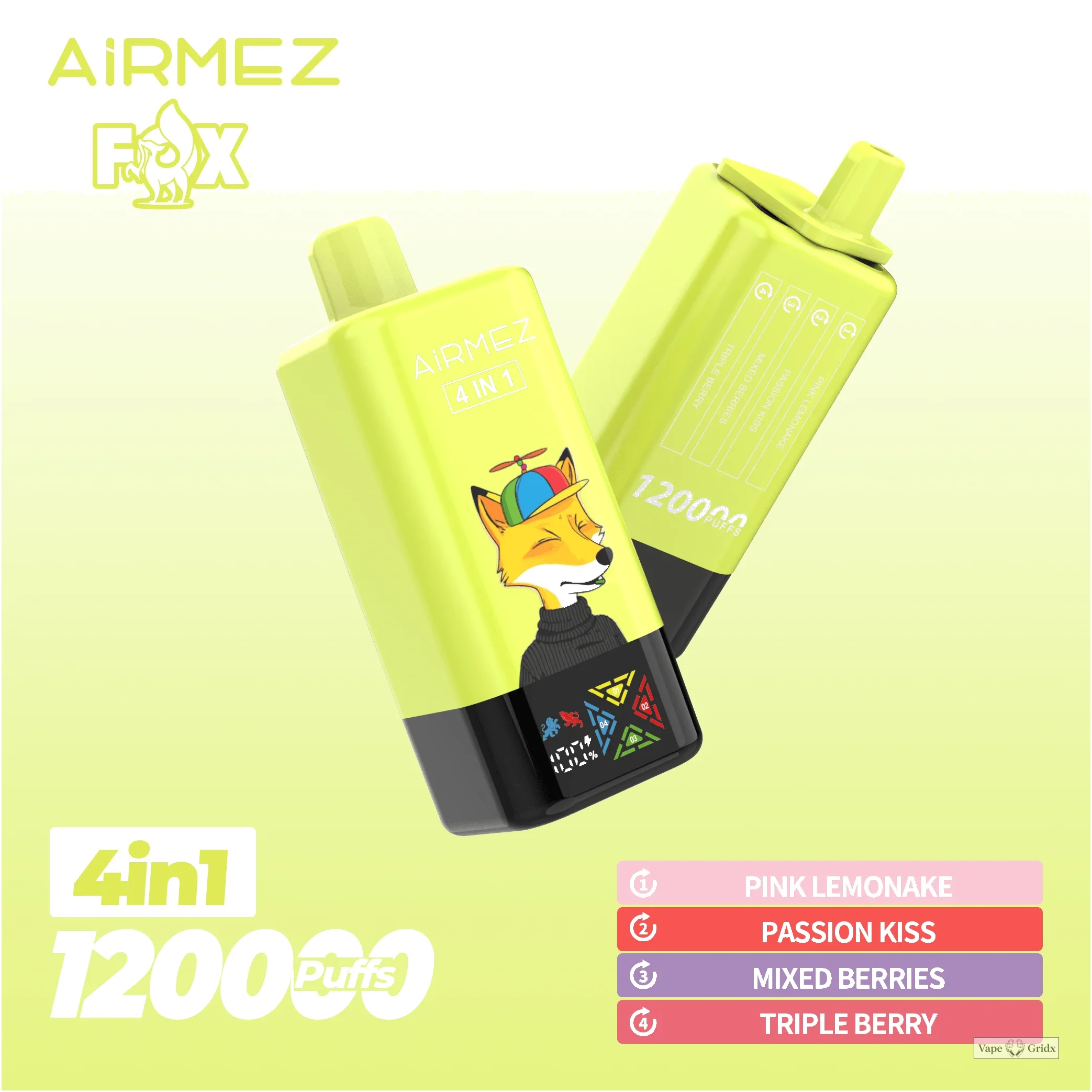 Airmez Fox 120000 120K Trekjes 4-in-1 Wegwerp Vape - image 6