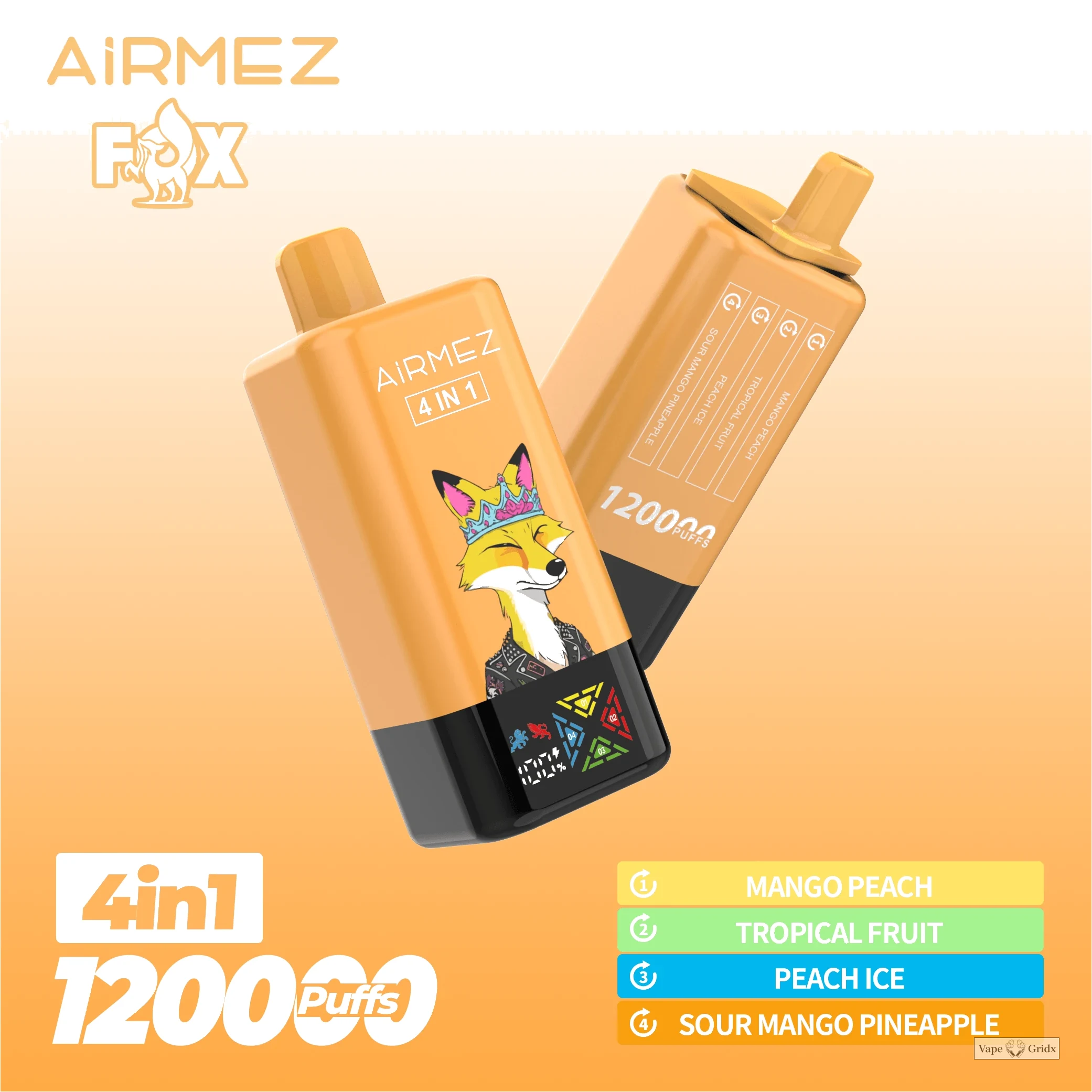 Airmez Fox 120000 120K Trekjes 4-in-1 Wegwerp Vape - image 8