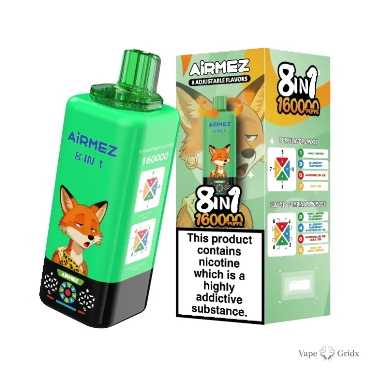 Airmez 8-in-1 160000 160K Trekjes Wegwerp Vape - image 4