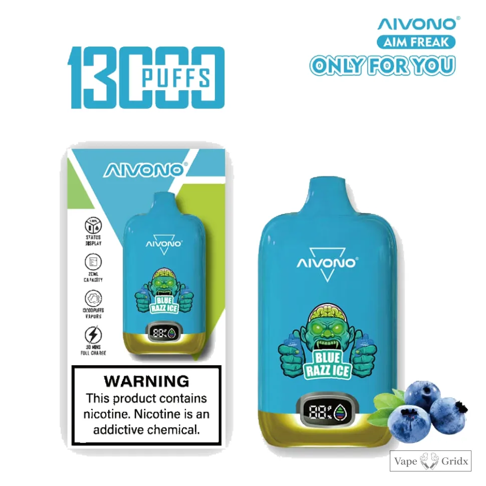 Aivono Aim Freak 13000 13K Trekjes Kleurenscherm Wegwerp vape - image 5