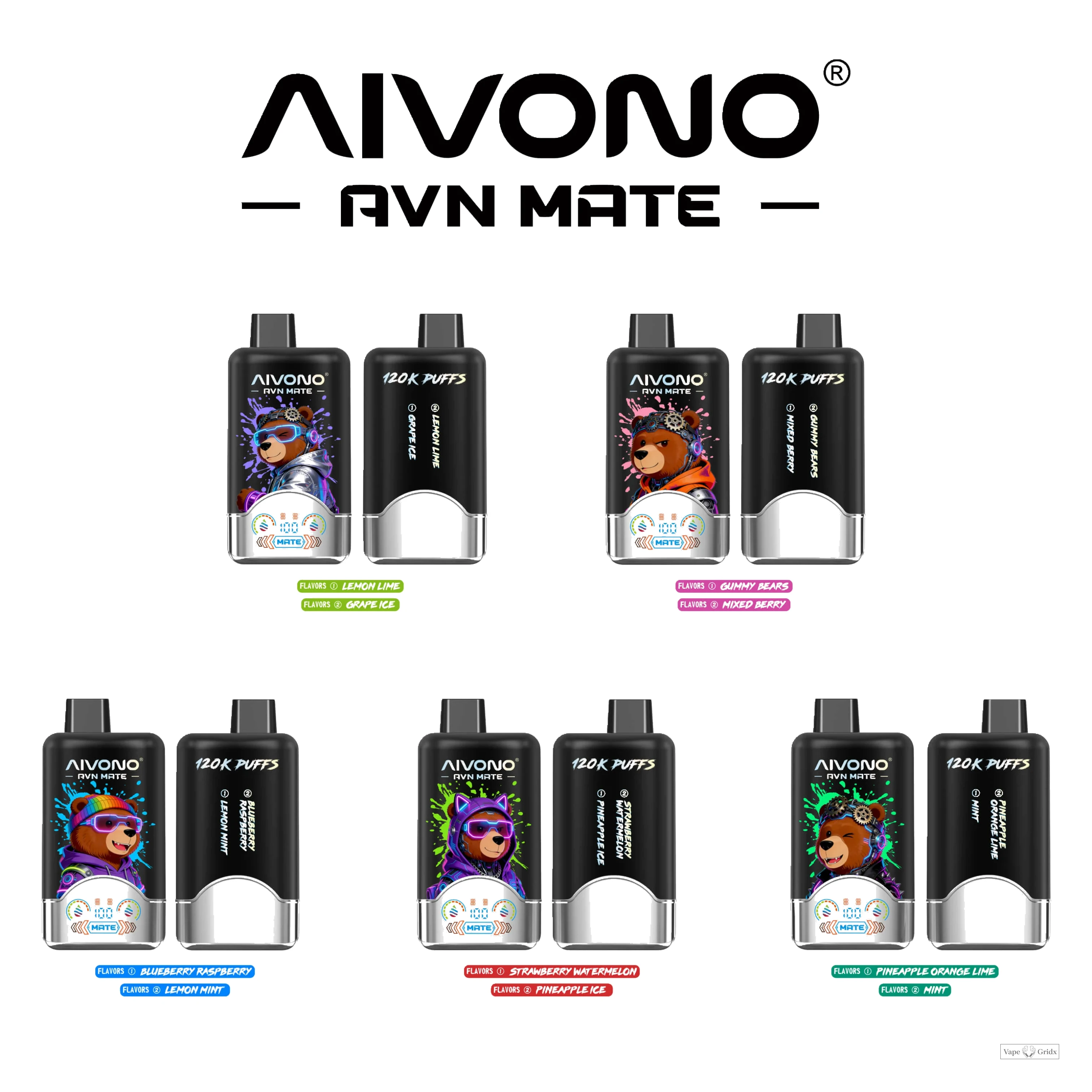 AIVONO AVN MATE 120000 120K Trekjes Wegwerp Vape - image 2