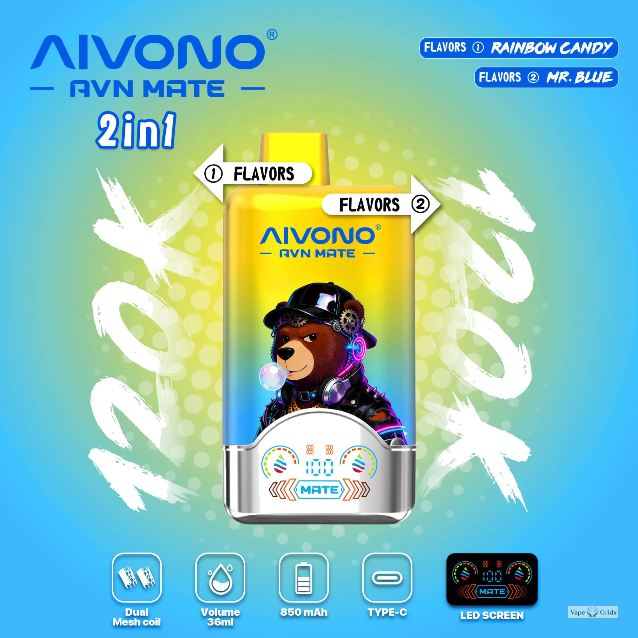 AIVONO AVN MATE 120000 120K Trekjes Wegwerp Vape - image 8