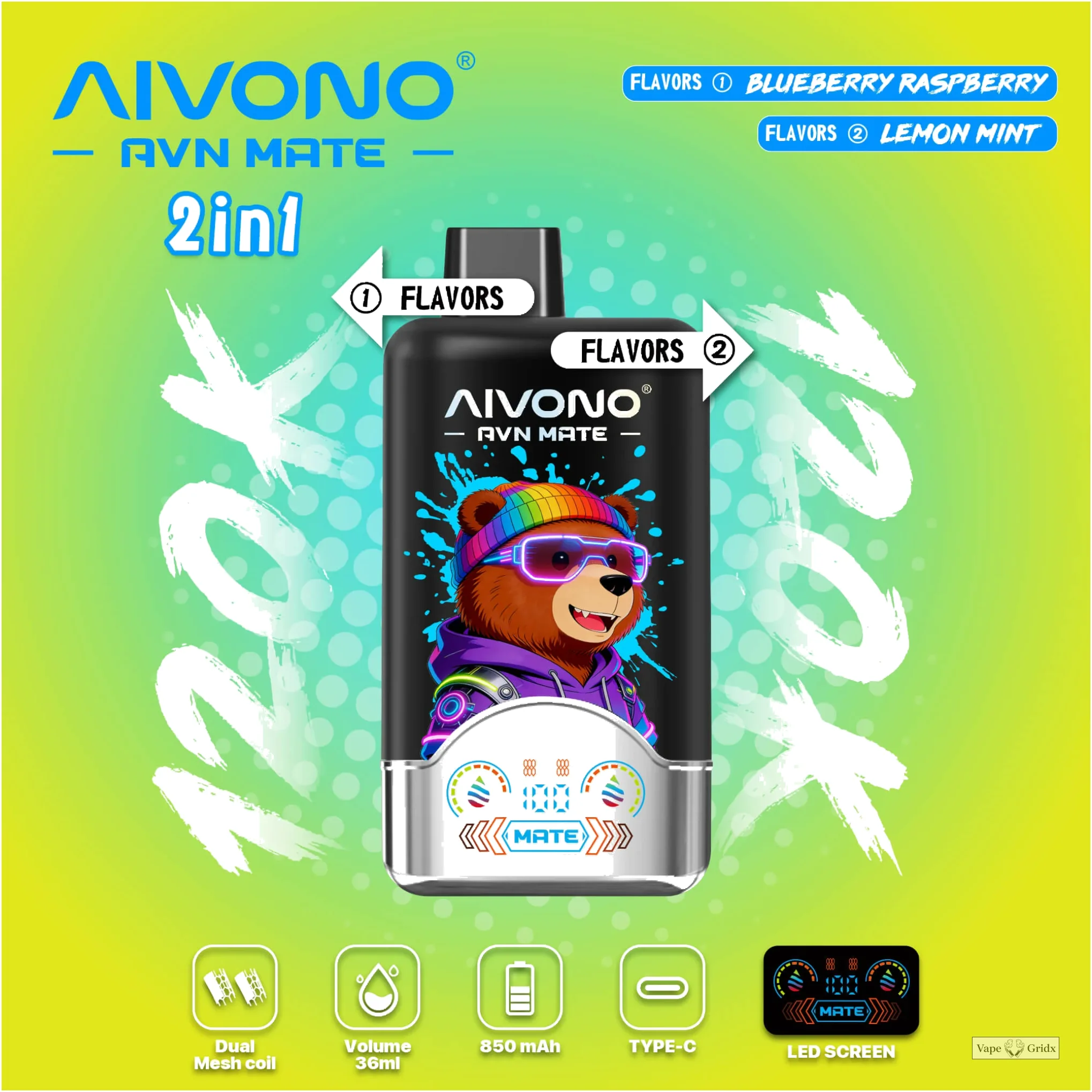 AIVONO AVN MATE 120000 120K Trekjes Wegwerp Vape - image 9