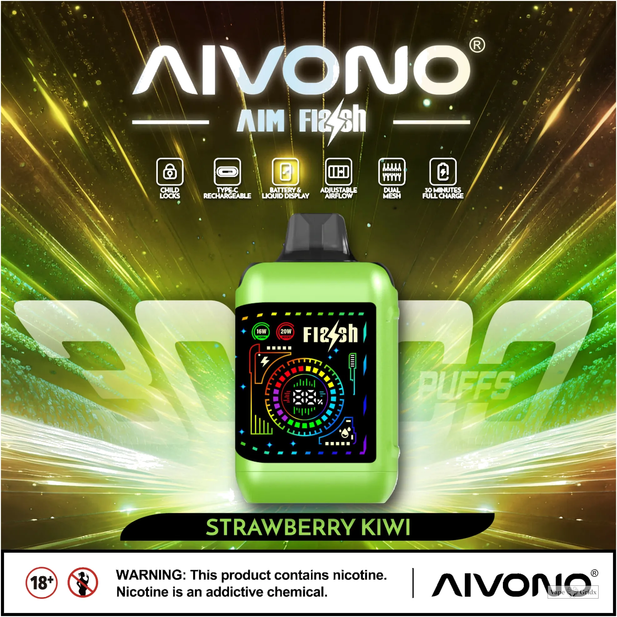 AIVONO FLASH 35000 35K Trekjes Wegwerp vape - image 12