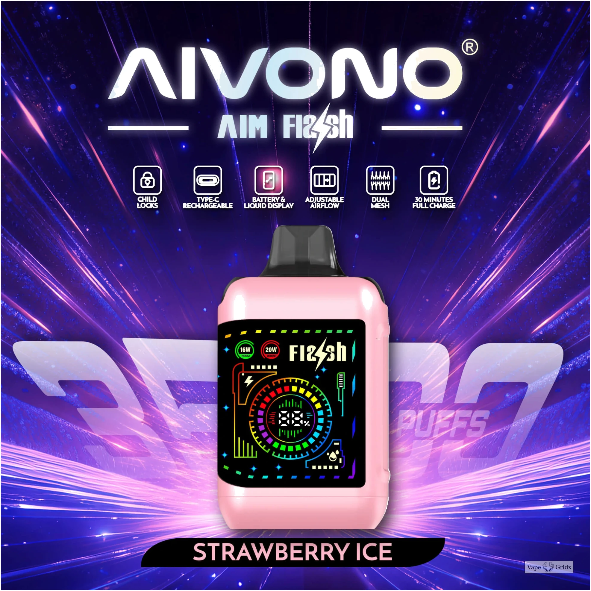 AIVONO FLASH 35000 35K Trekjes Wegwerp vape - image 4