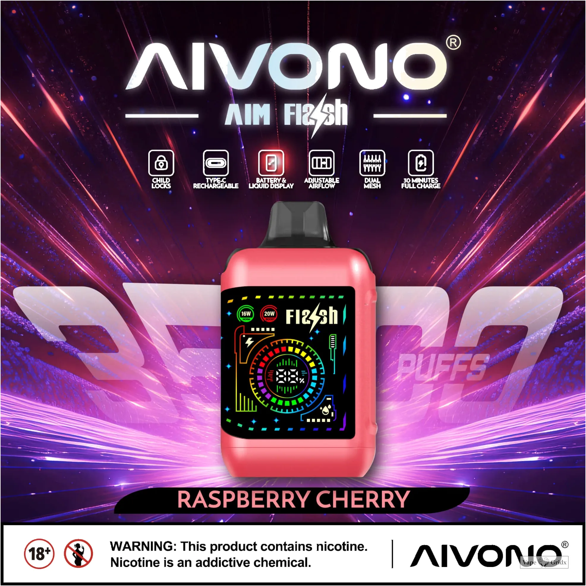 AIVONO FLASH 35000 35K Trekjes Wegwerp vape - image 9