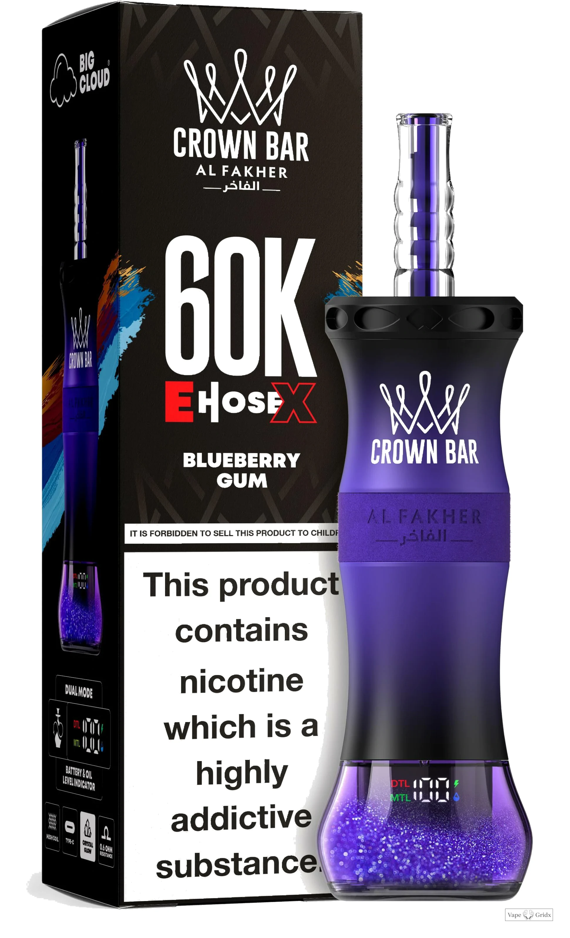 Al Fakher E-Hose X 60000 60K Trekjes Wegwerp Vape