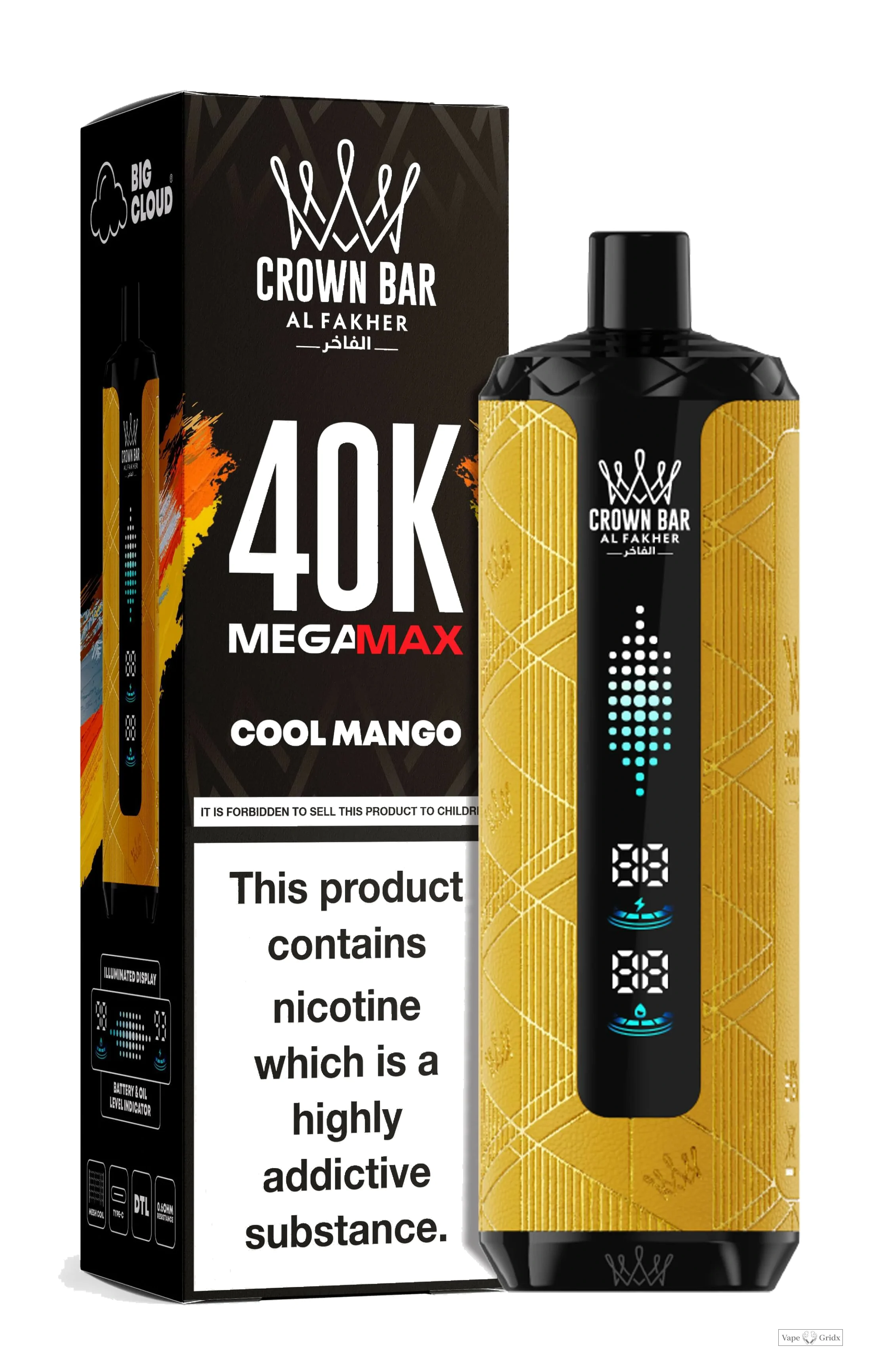 Al Fakher Mega Max 40000 40K Trekjes Smart LED Wegwerp vape - image 3