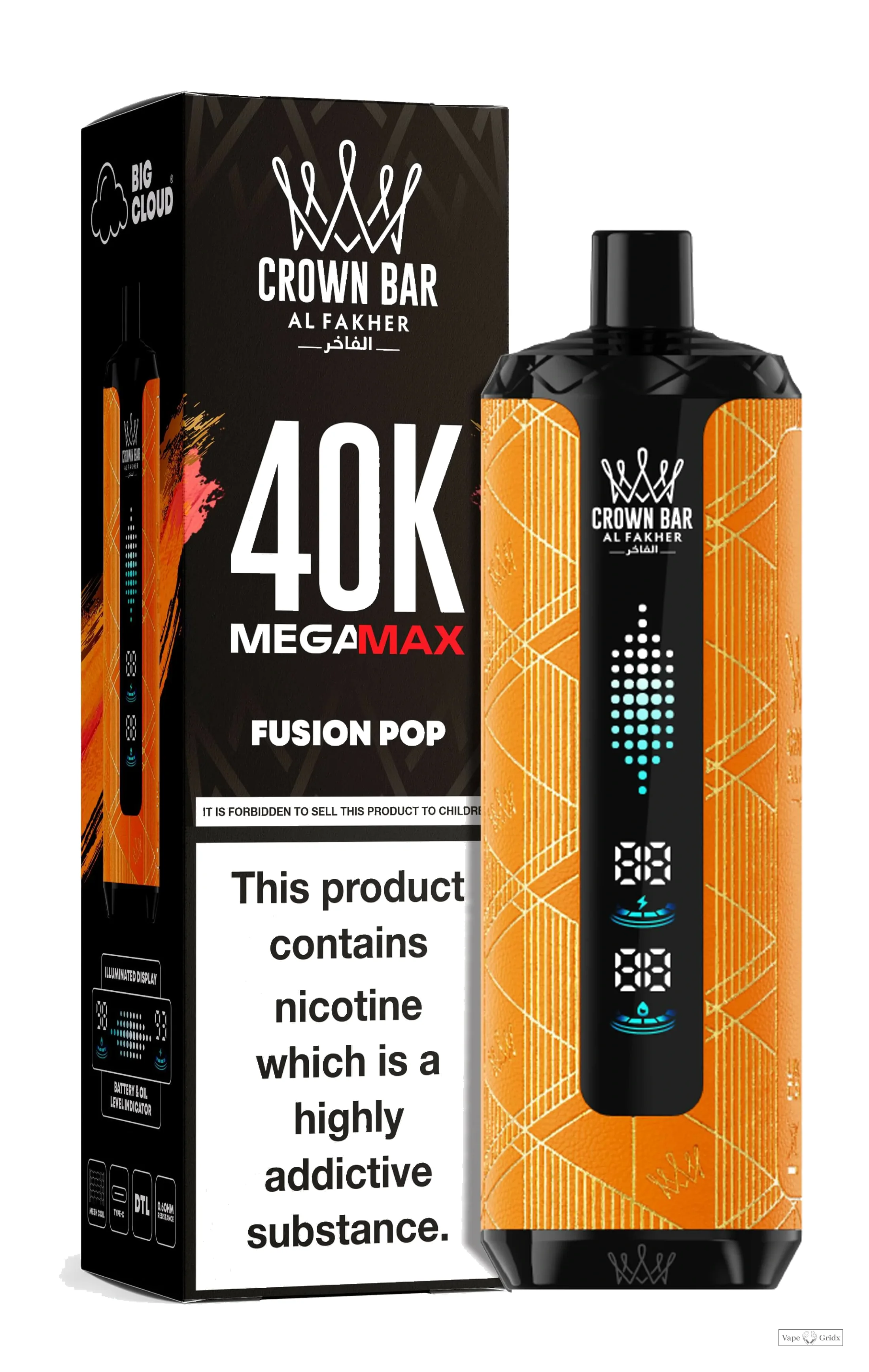 Al Fakher Mega Max 40000 40K Trekjes Smart LED Wegwerp vape - image 9