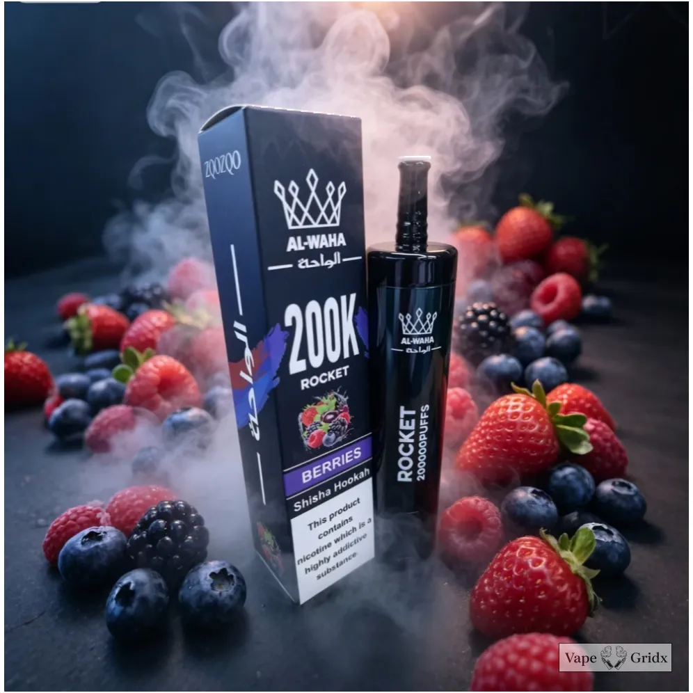 Al Fakher Rocket 200000 200K Trekjes LED Display Wegwerp vape - image 4