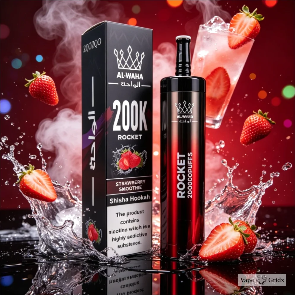 Al Fakher Rocket 200000 200K Trekjes LED Display Wegwerp vape - image 5