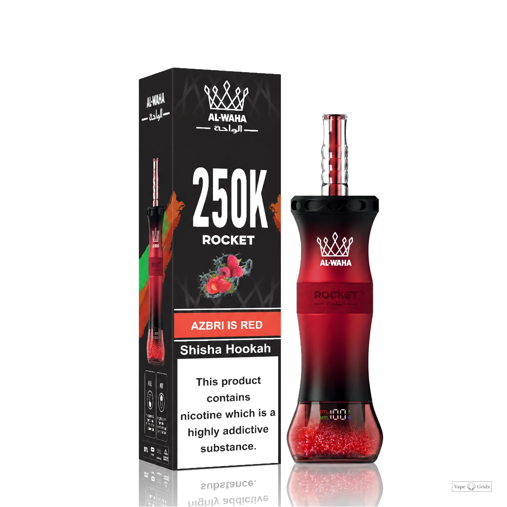 Al Fakher Rocket 250000 250K Trekjes LED Display Wegwerp Vape - image 11