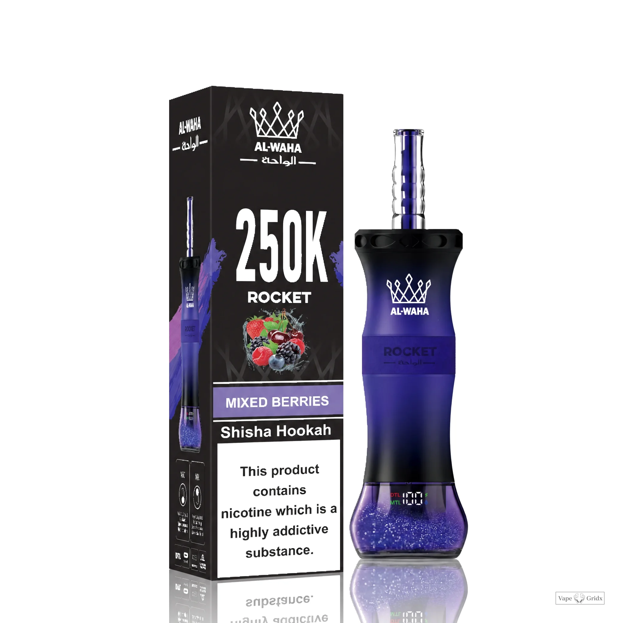 Al Fakher Rocket 250000 250K Trekjes LED Display Wegwerp Vape - image 13