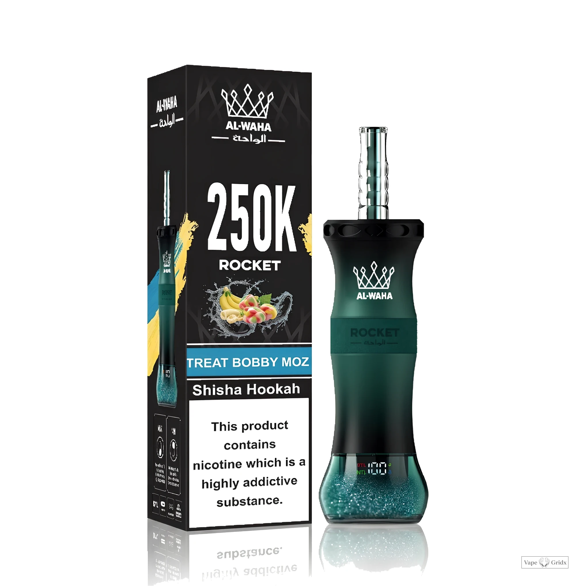 Al Fakher Rocket 250000 250K Trekjes LED Display Wegwerp Vape - image 4
