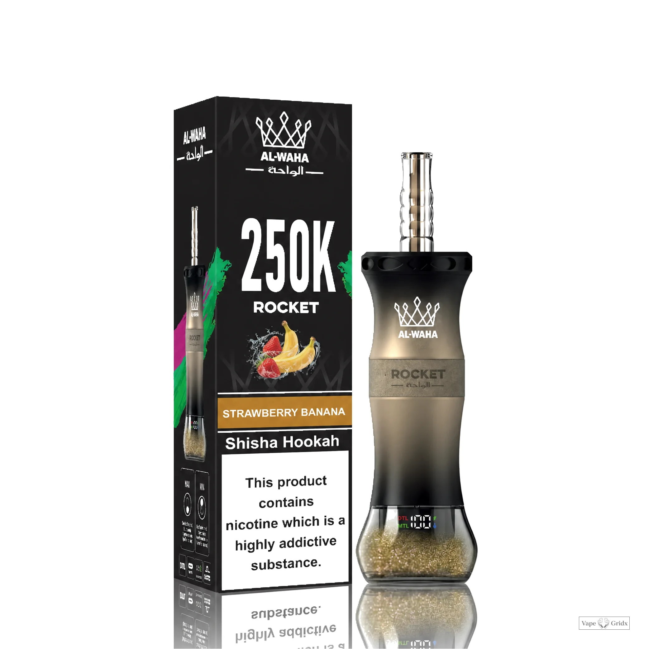 Al Fakher Rocket 250000 250K Trekjes LED Display Wegwerp Vape - image 8