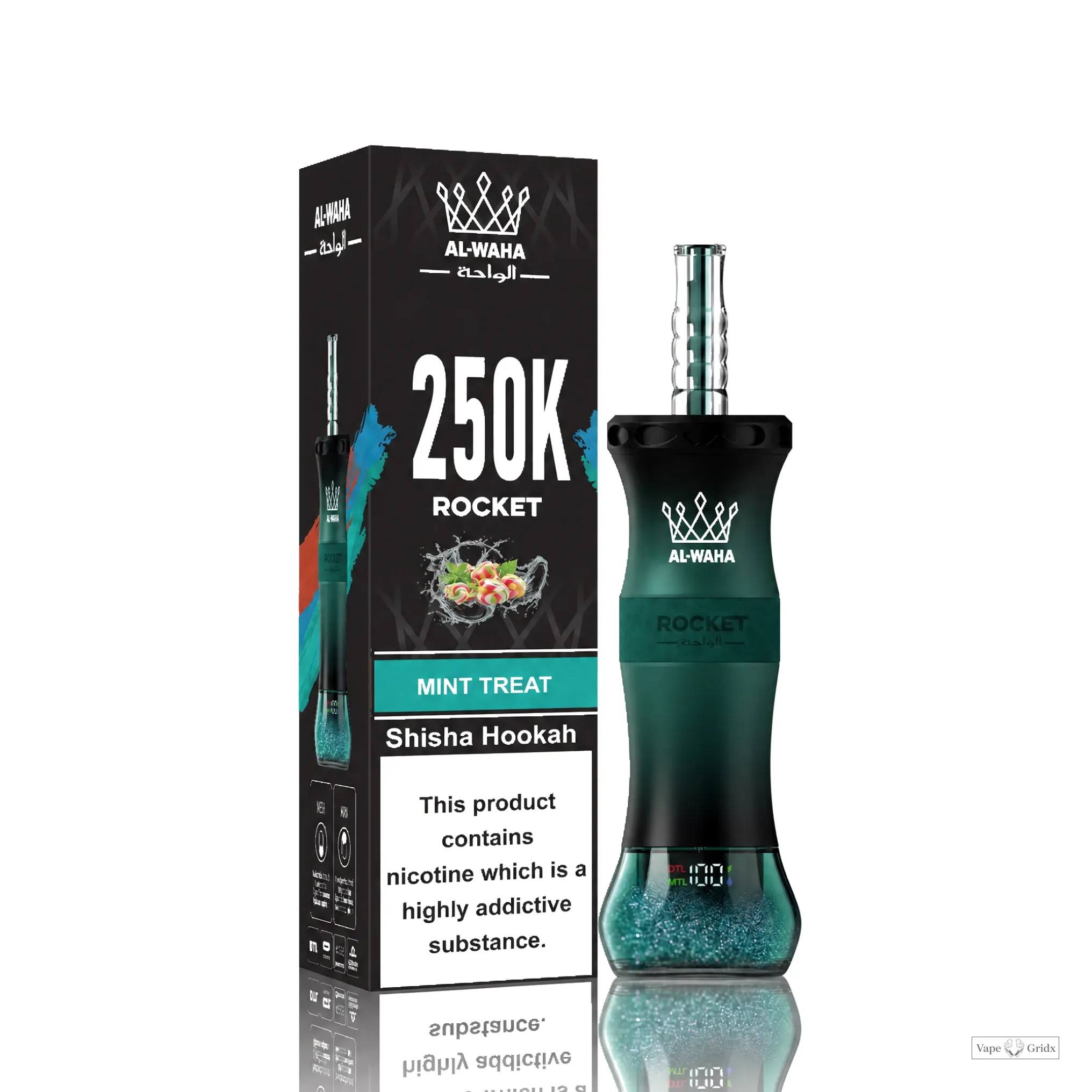 Al Fakher Rocket 250000 250K Trekjes LED Display Wegwerp Vape - image 9