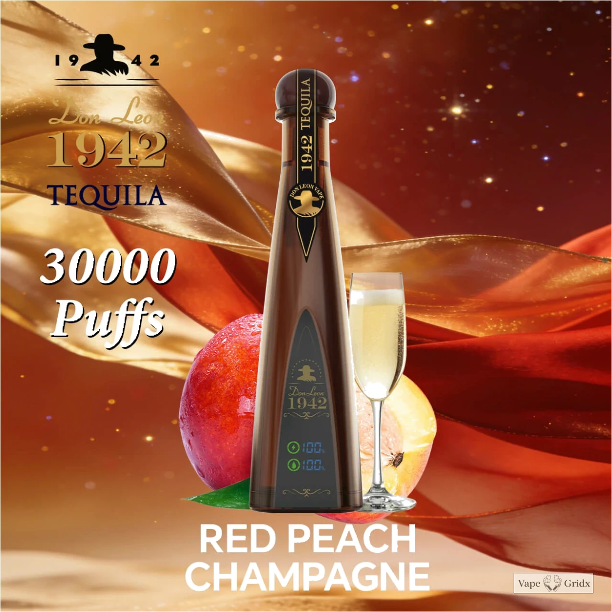 Humo Solaris Tequila Don Leon 1942 30000 30K Trekjes Wegwerp Vape - image 5