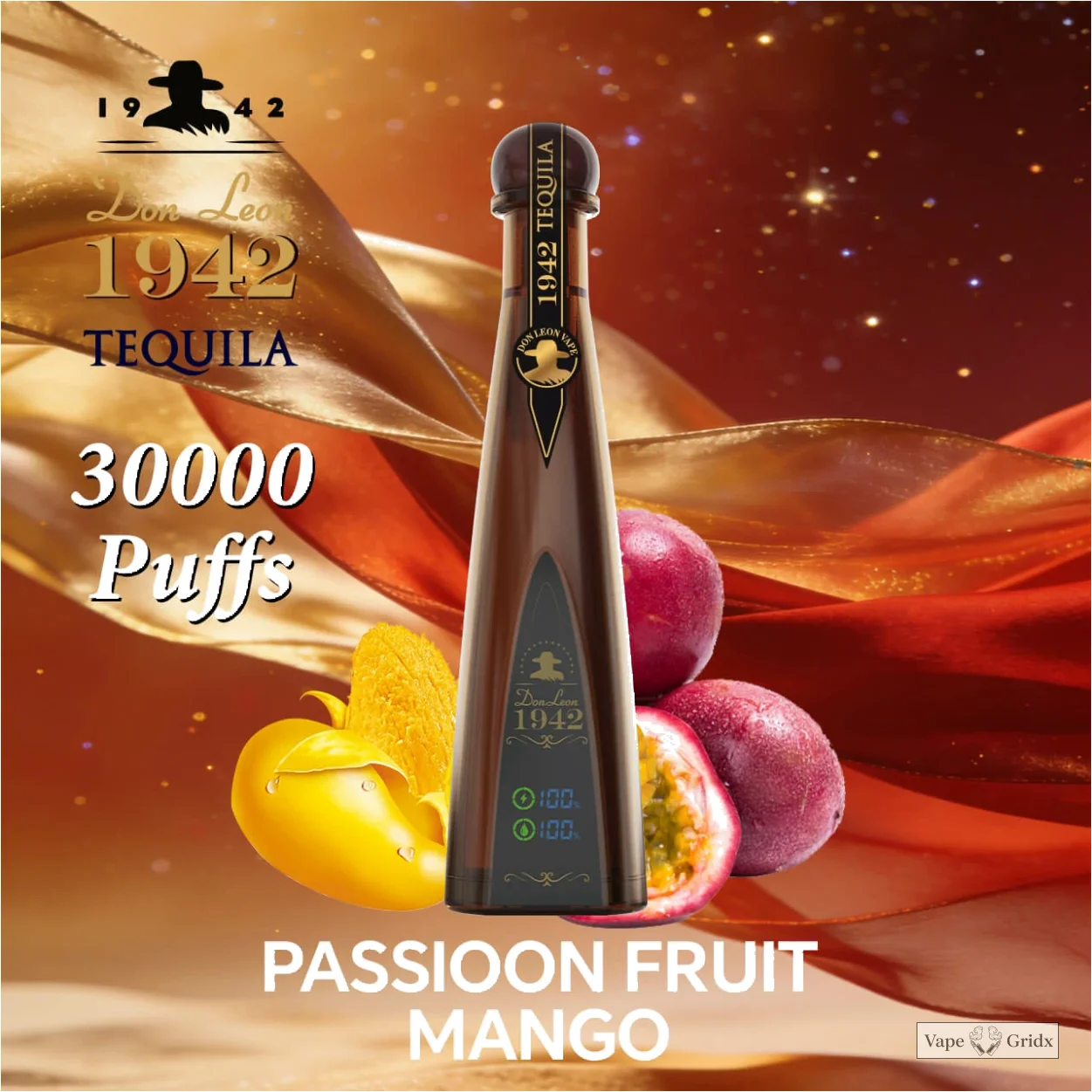 Humo Solaris Tequila Don Leon 1942 30000 30K Trekjes Wegwerp Vape - image 9