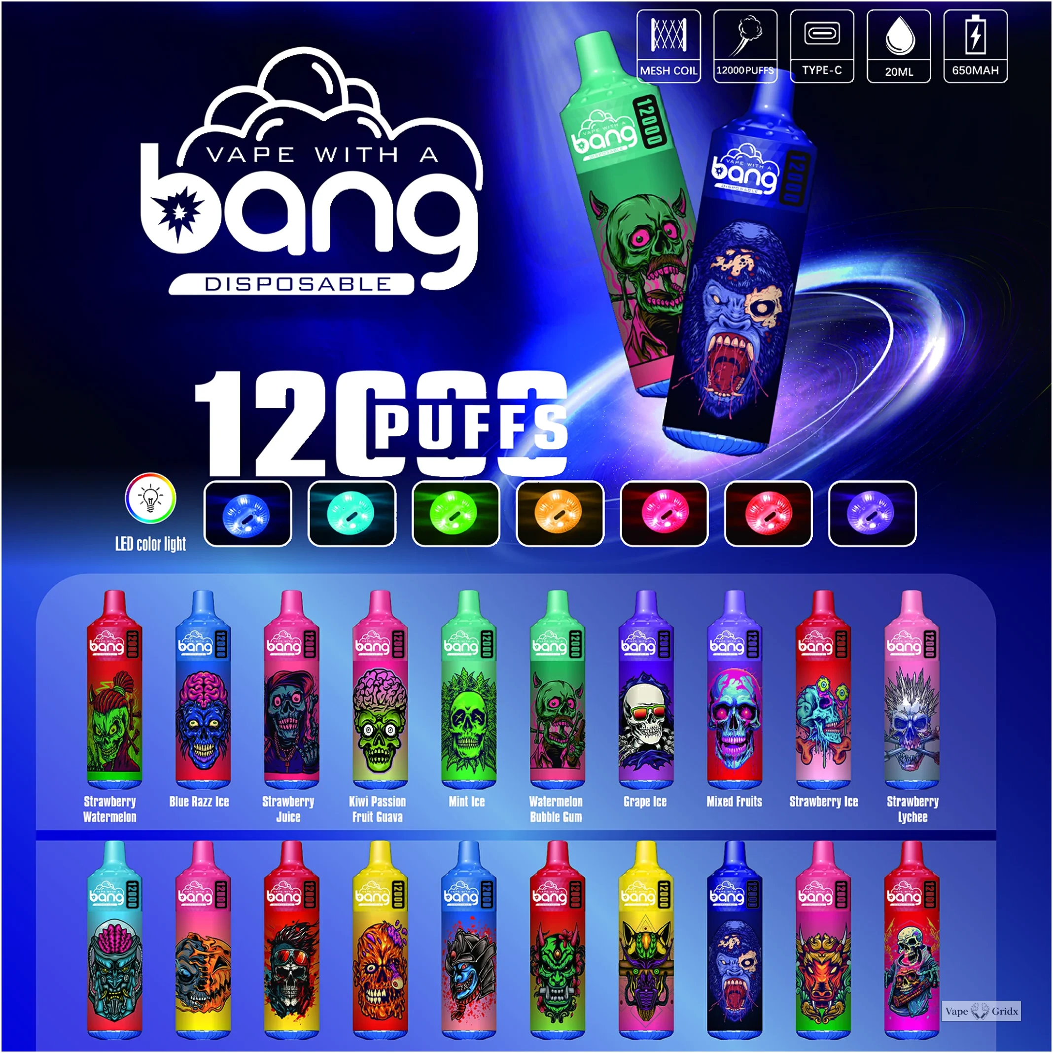 Bang 12000 12K Trekjes Mesh Coil Wegwerp vape - image 5
