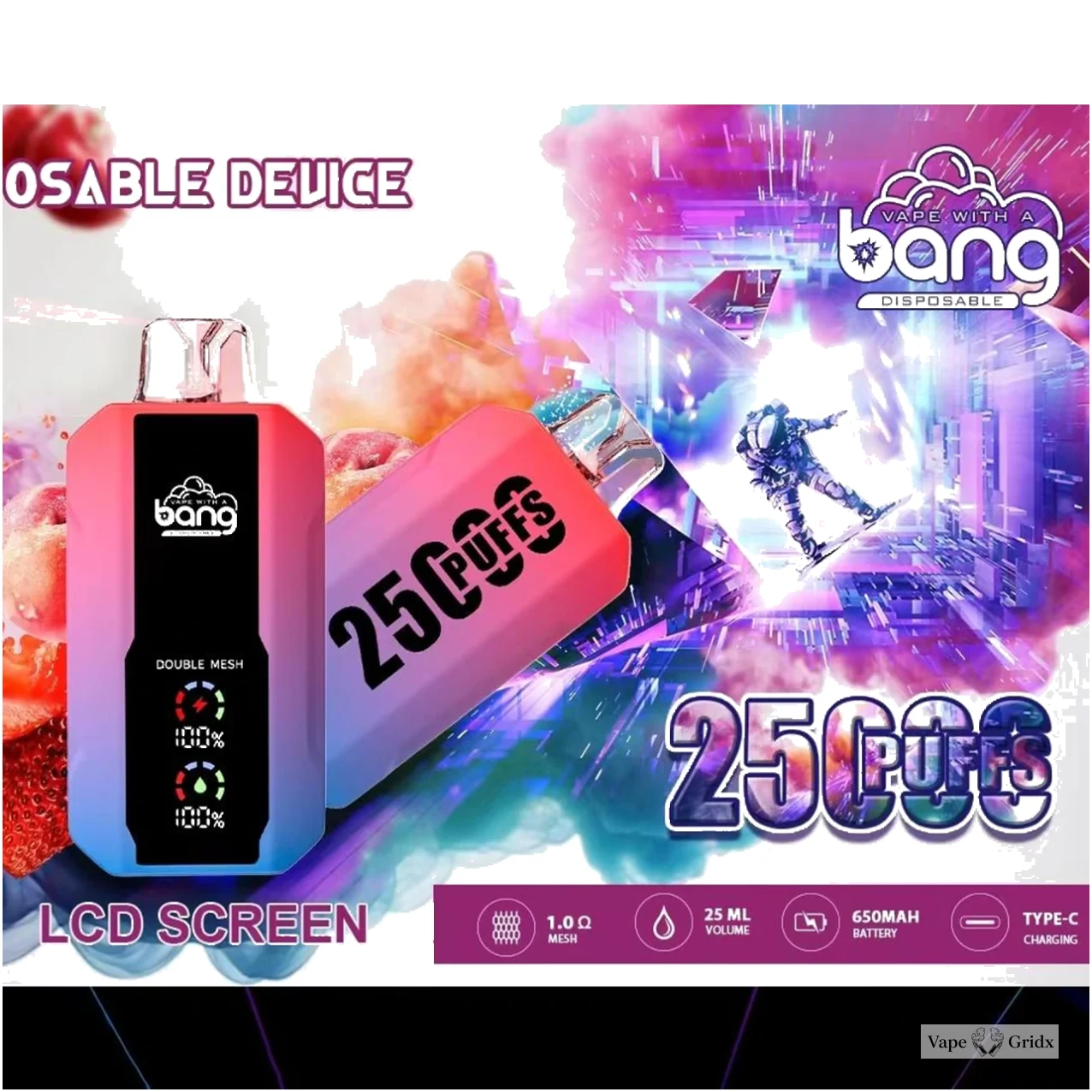 Bang 25000 25K Trekjes Mesh Coil Wegwerp vape - image 4