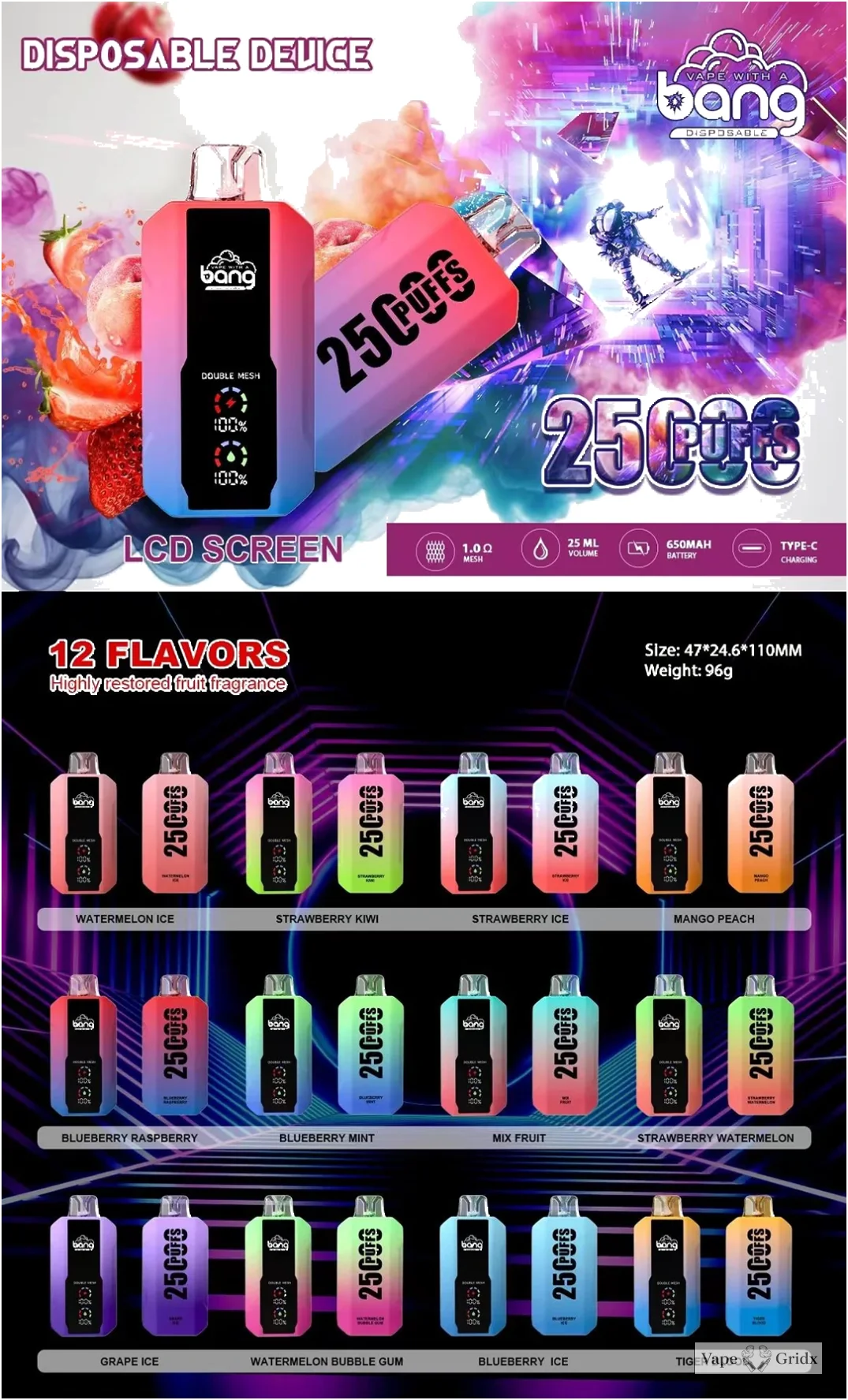 Bang 25000 25K Trekjes Mesh Coil Wegwerp vape - image 5