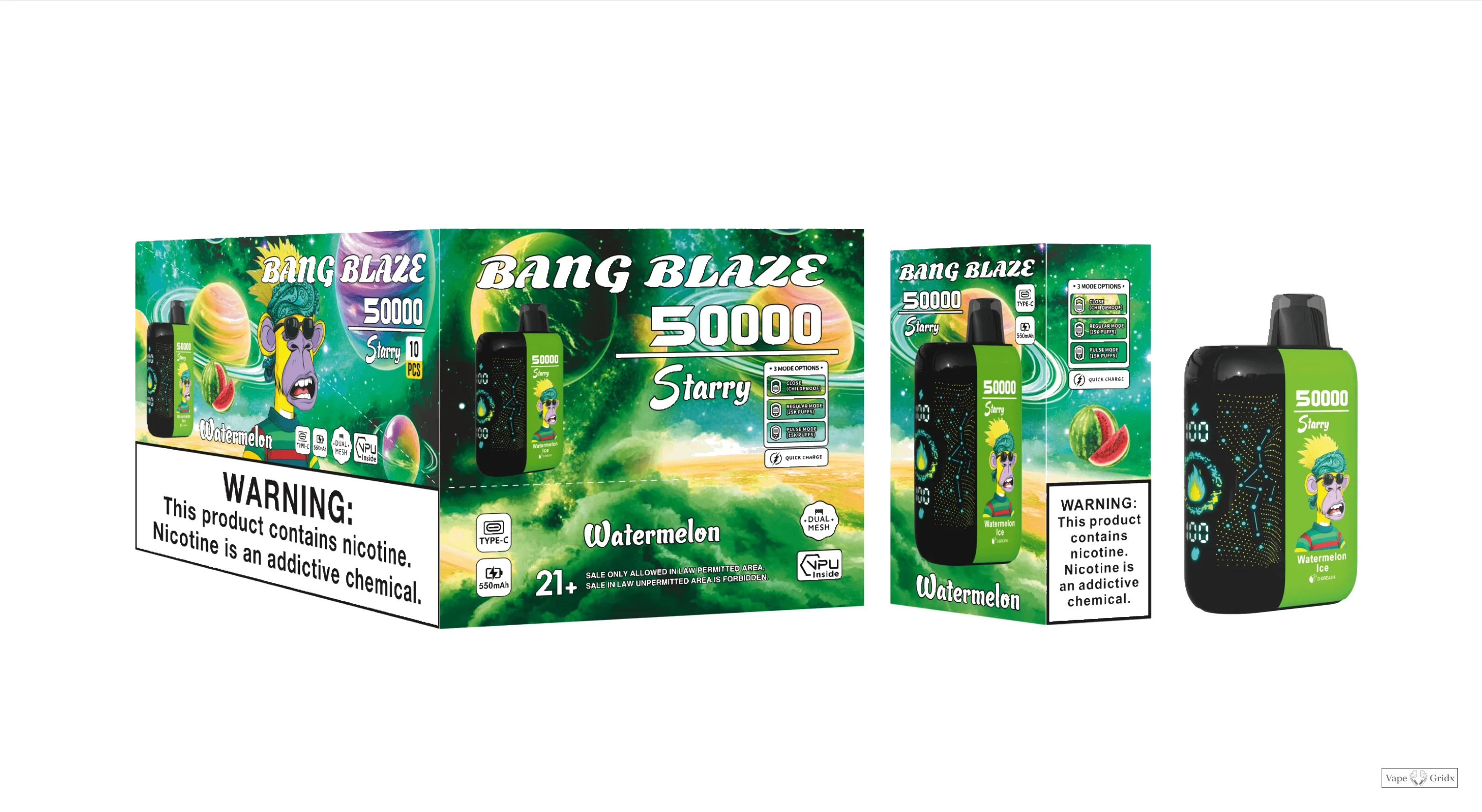 Bang Blaze Starry 50000 50K Trekjes wegwerp vape