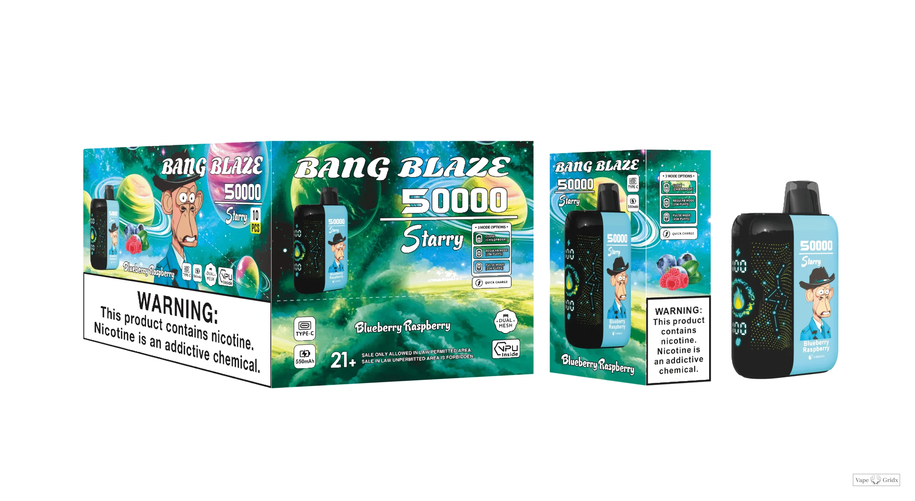 Bang Blaze Starry 50000 50K Trekjes wegwerp vape - image 2
