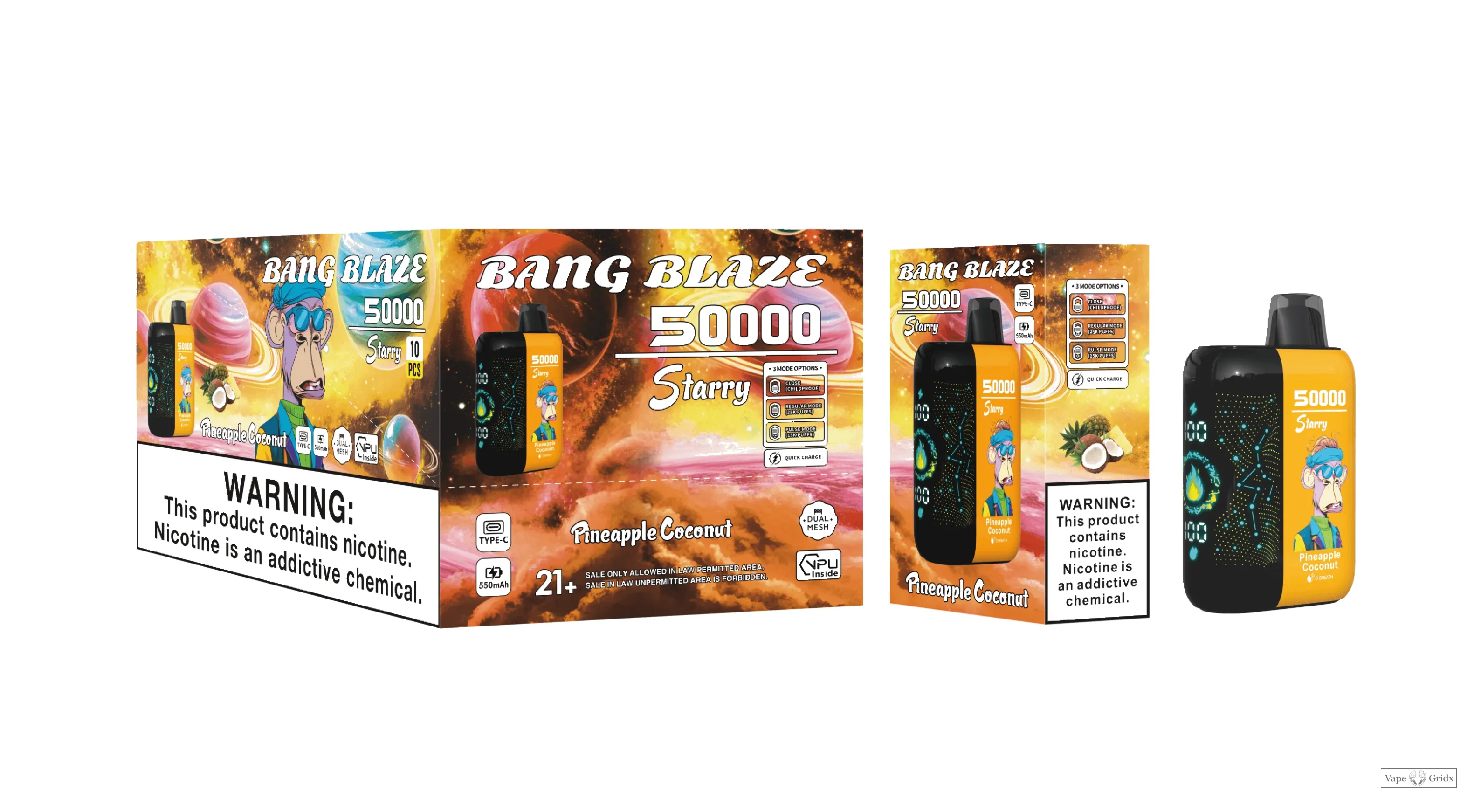 Bang Blaze Starry 50000 50K Trekjes wegwerp vape - image 11