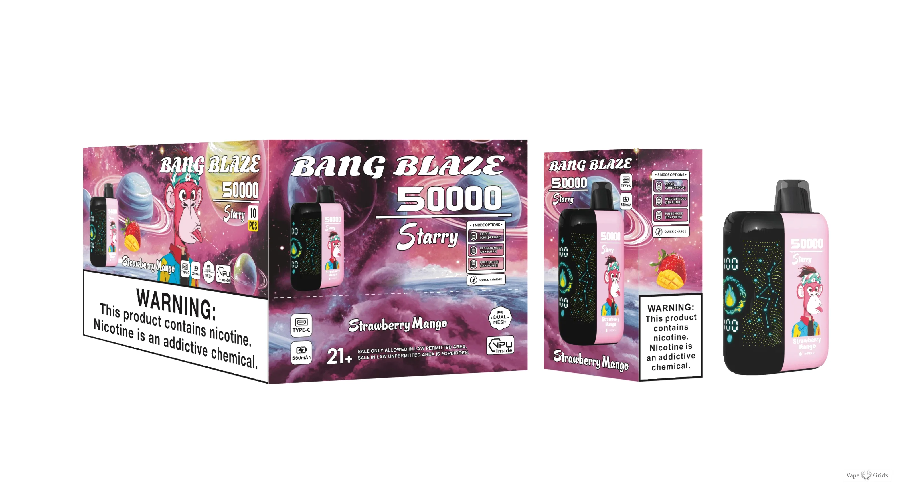Bang Blaze Starry 50000 50K Trekjes wegwerp vape - image 5