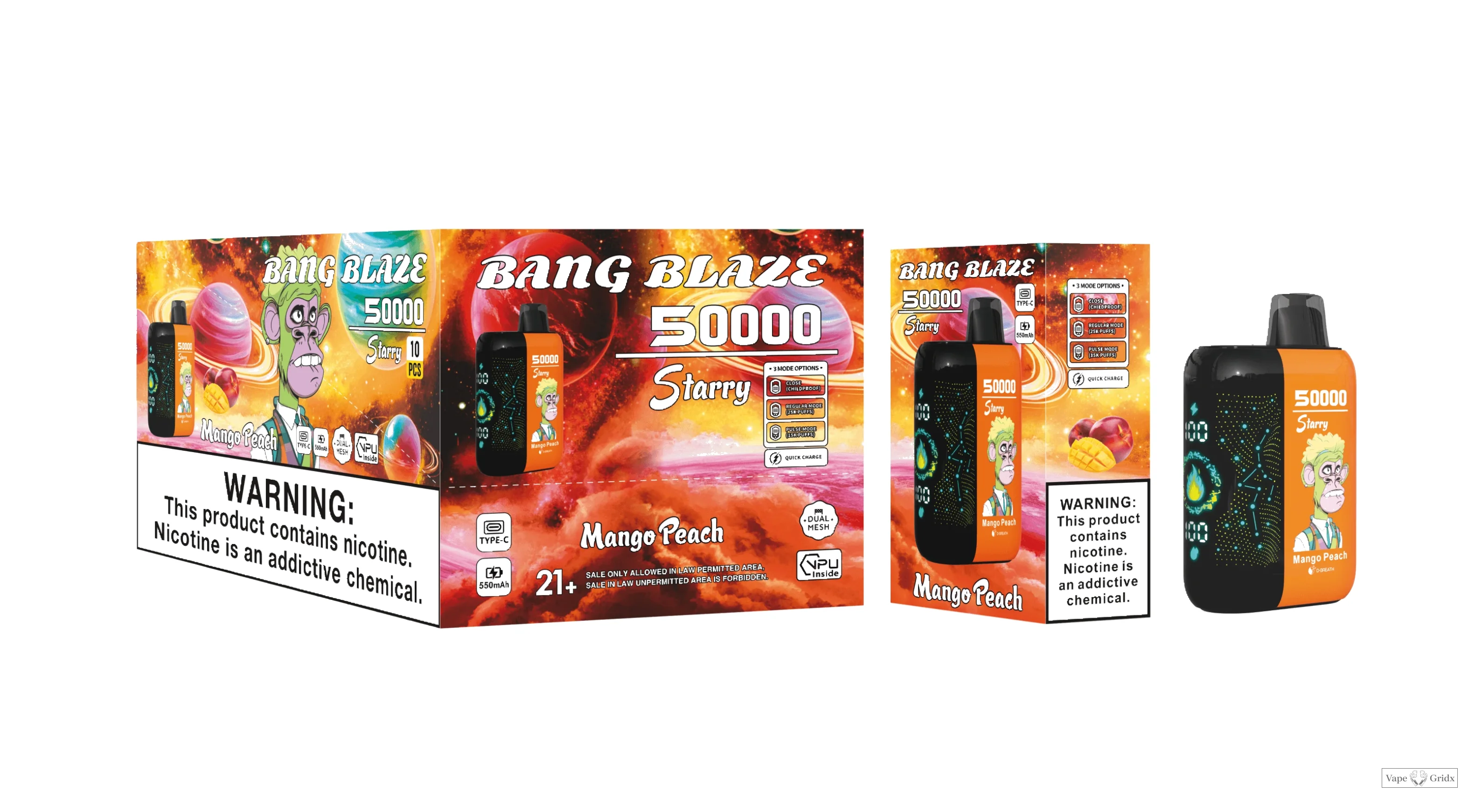 Bang Blaze Starry 50000 50K Trekjes wegwerp vape - image 7