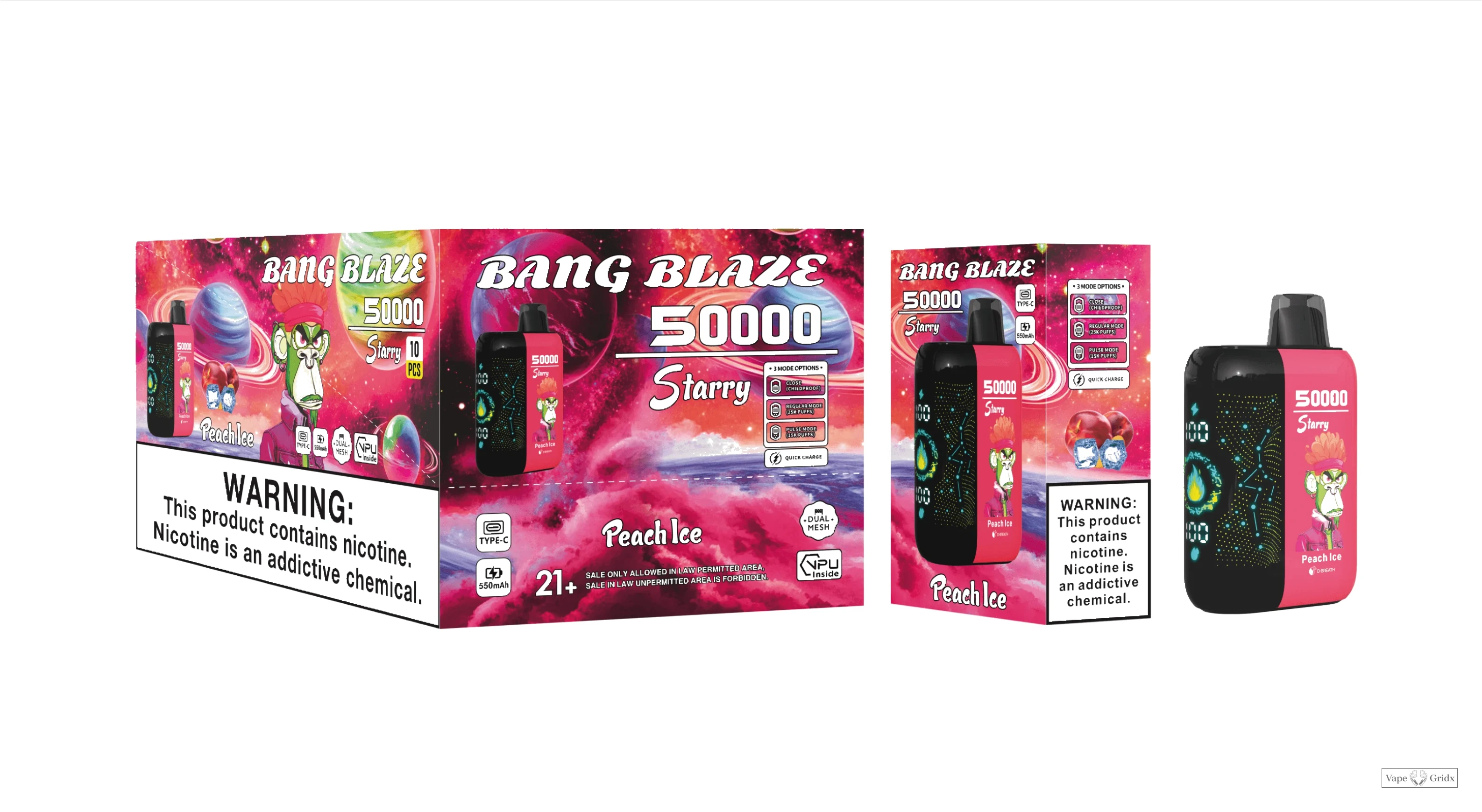 Bang Blaze Starry 50000 50K Trekjes wegwerp vape - image 9