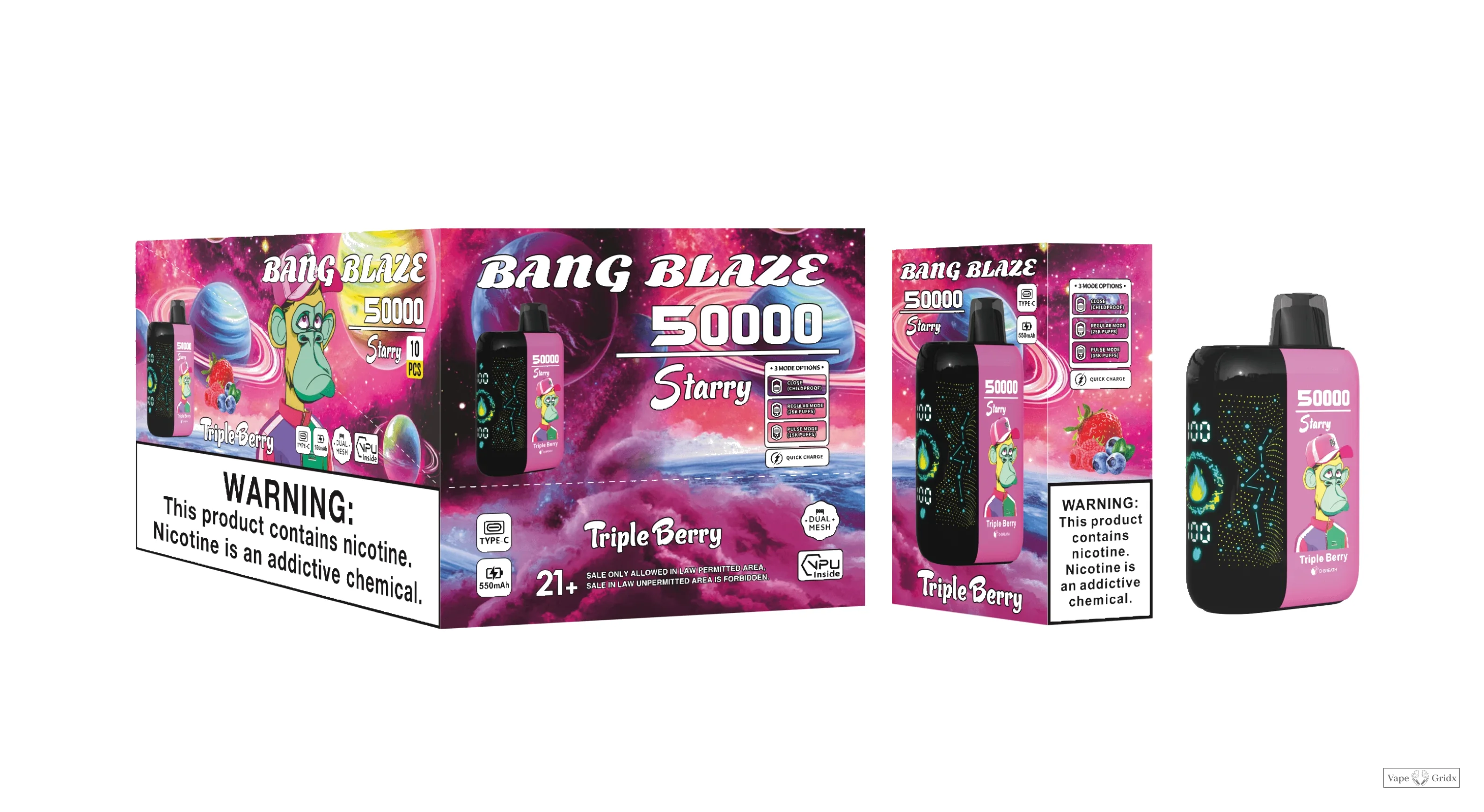 Bang Blaze Starry 50000 50K Trekjes wegwerp vape - image 10