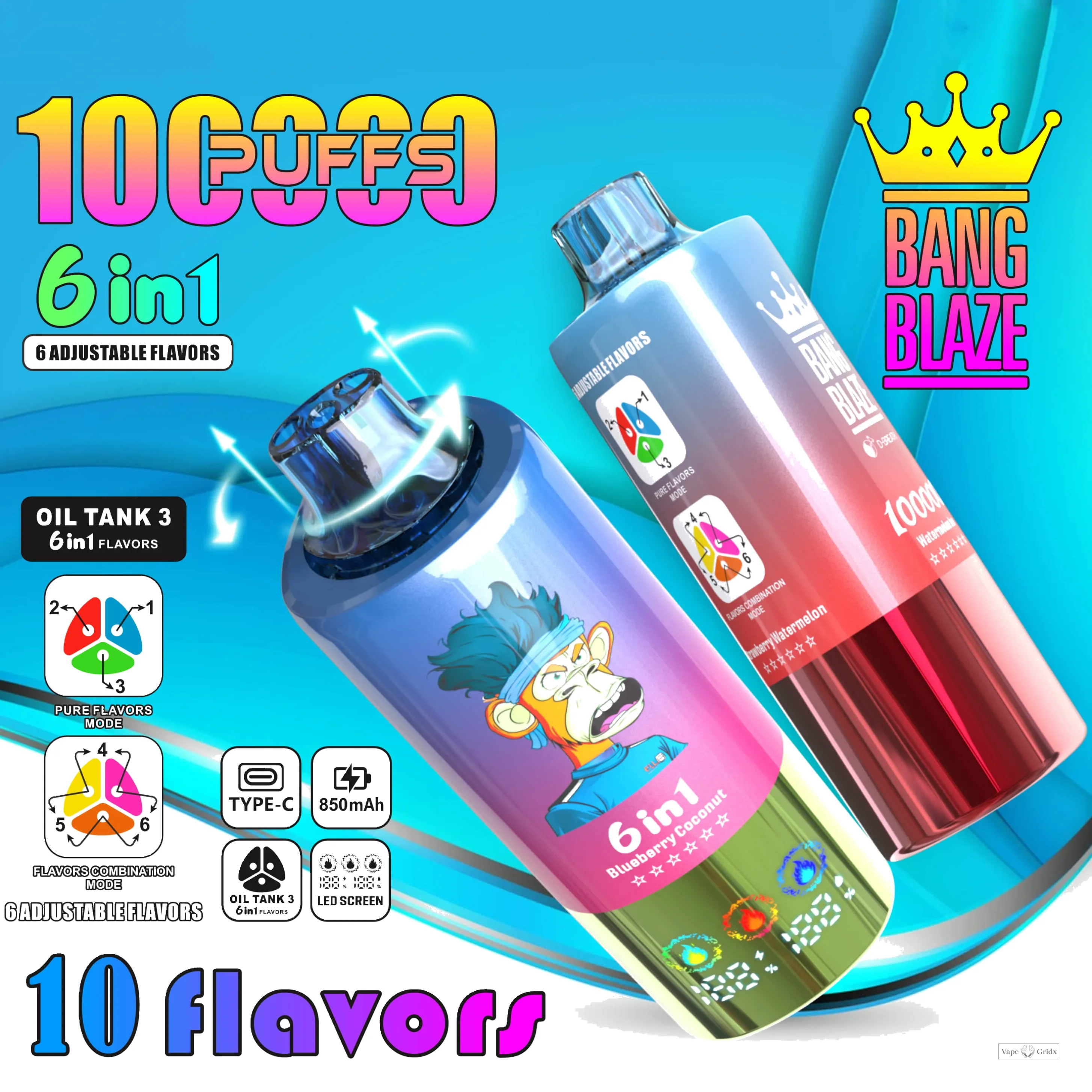 Bang Blaze 100000 100K Trekjes 6-in-1 Wegwerp vape - image 12