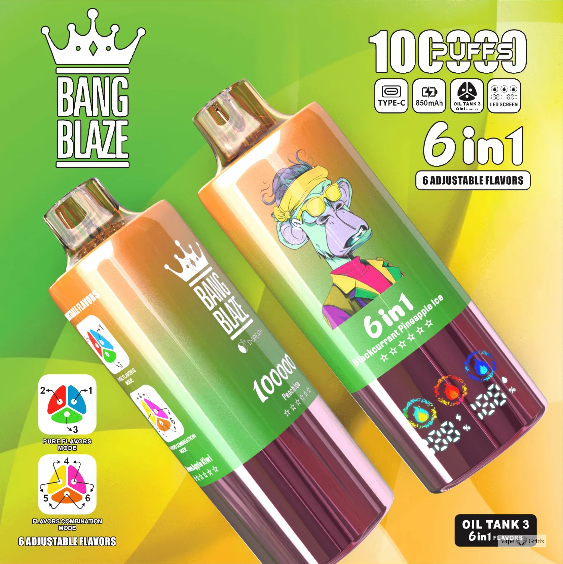 Bang Blaze 100000 100K Trekjes 6-in-1 Wegwerp vape - image 4