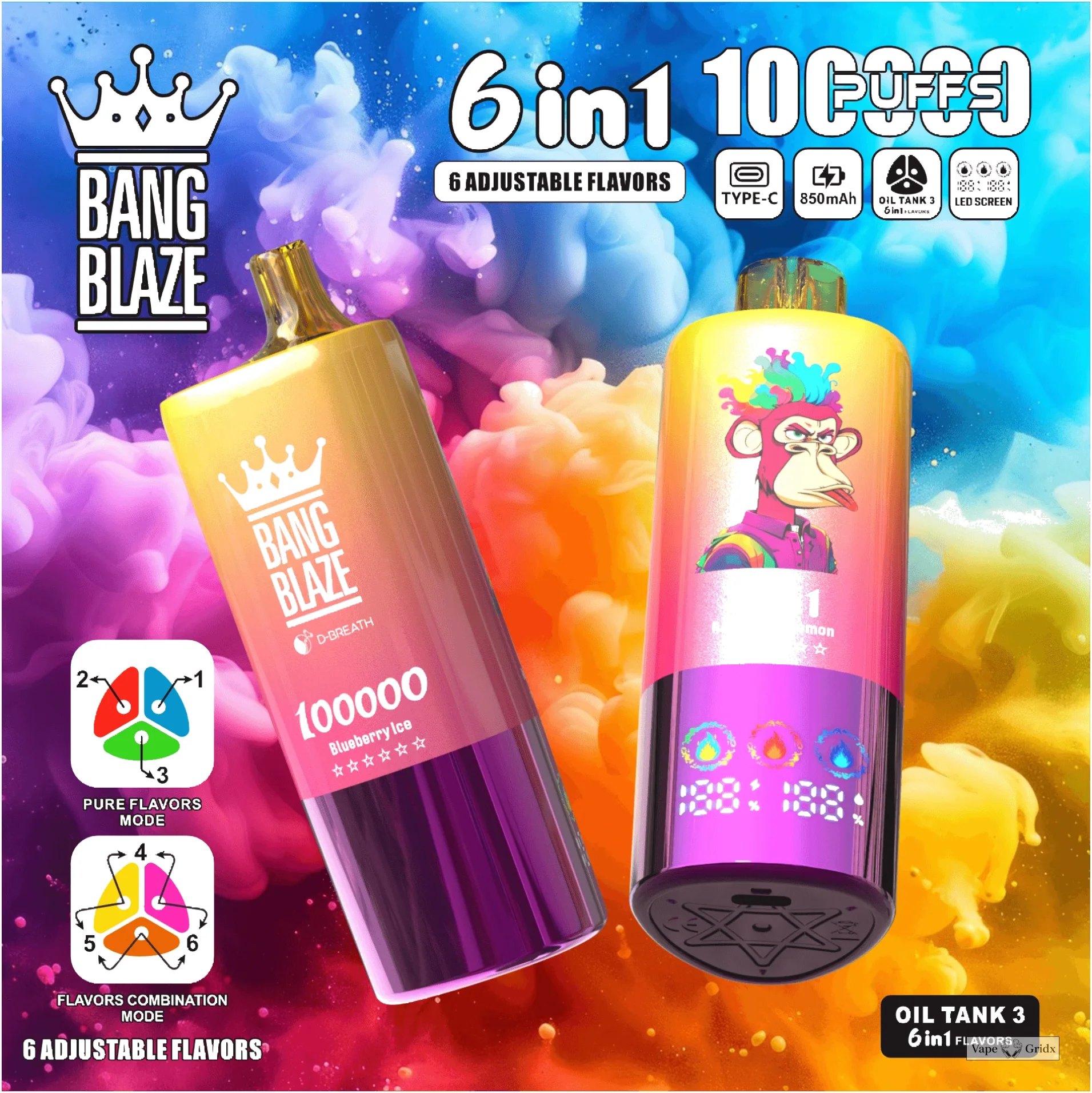 Bang Blaze 100000 100K Trekjes 6-in-1 Wegwerp vape - image 9