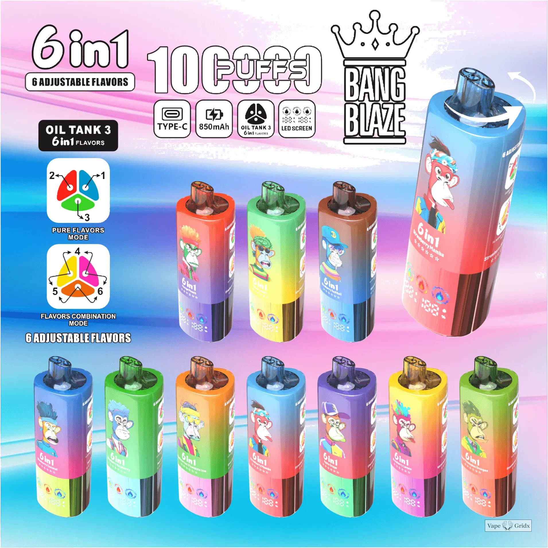 Bang Blaze 100000 100K Trekjes 6-in-1 Wegwerp vape - image 10