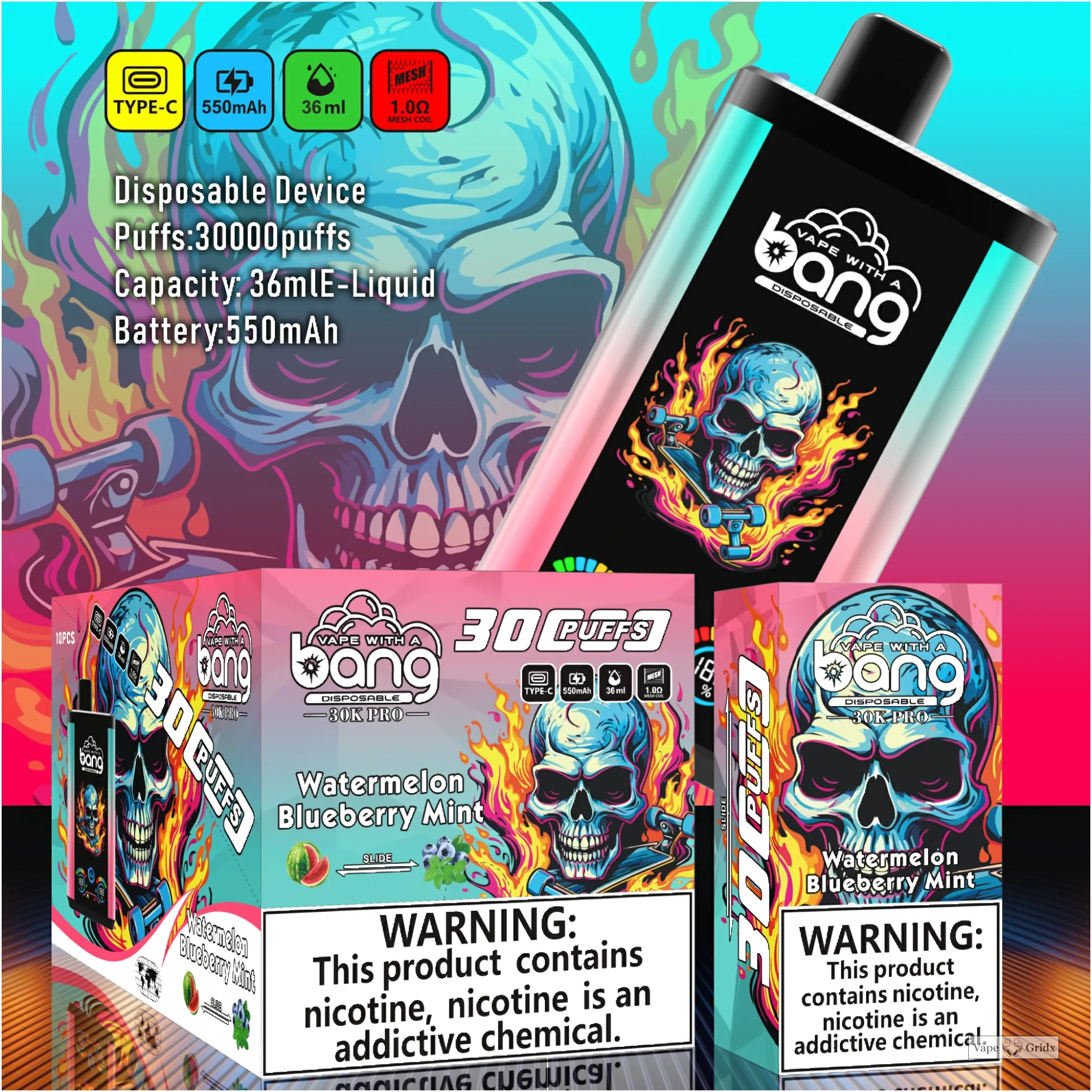 BANG B30S 30000 30K Trekjes Mesh Coil Wegwerp vape - image 12