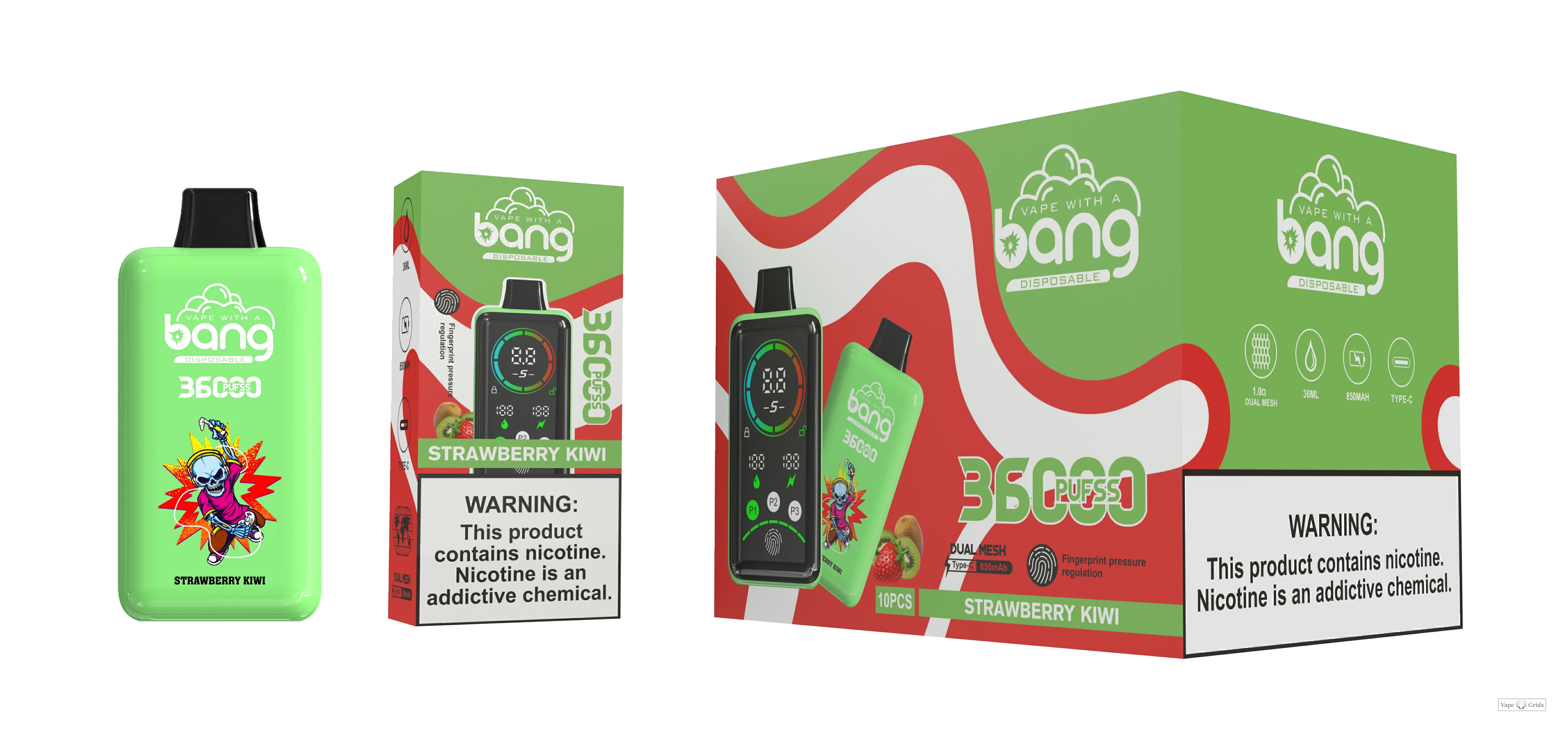 BANG 36000 36K Trekjes Mesh Coil Wegwerp vape