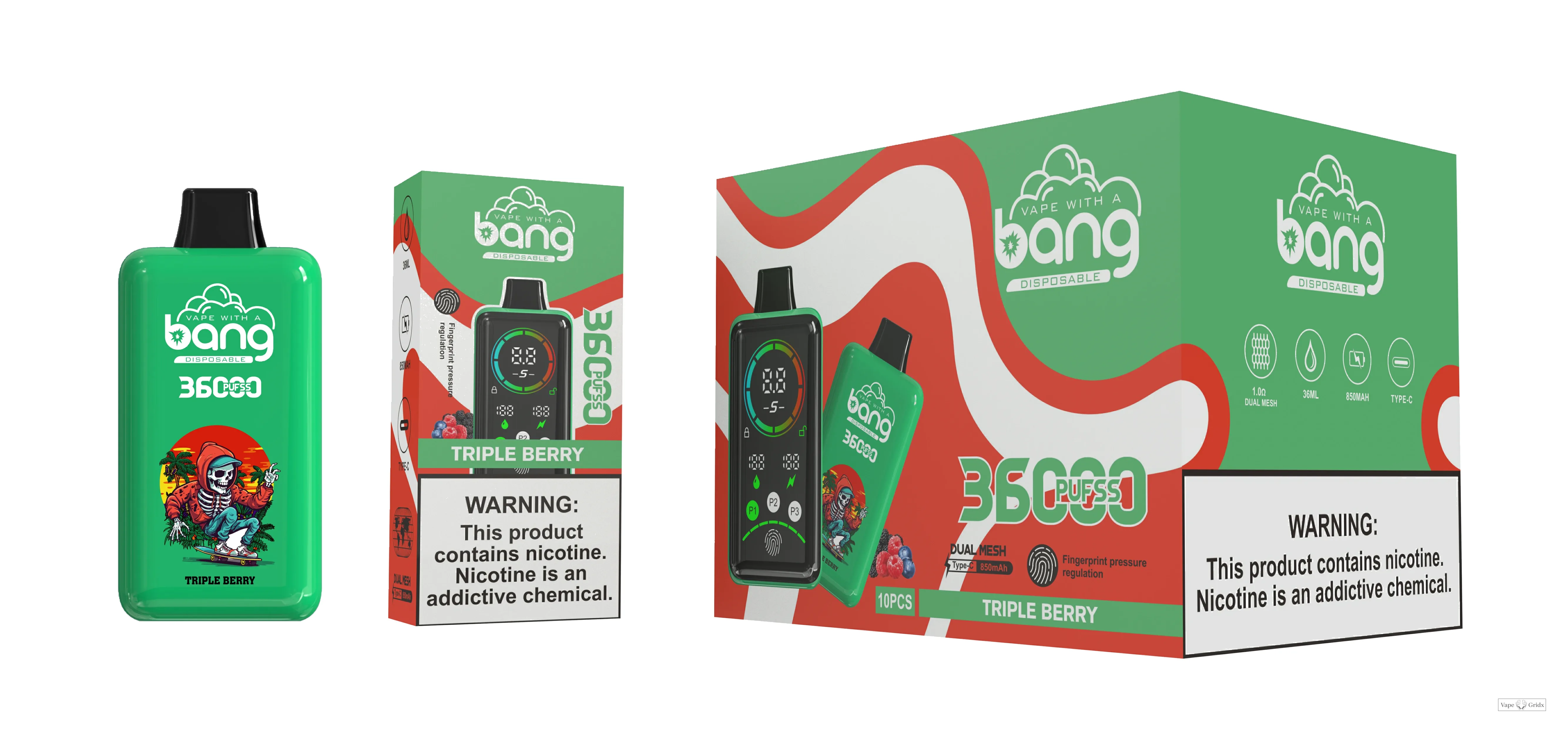 BANG 36000 36K Trekjes Mesh Coil Wegwerp vape - image 8