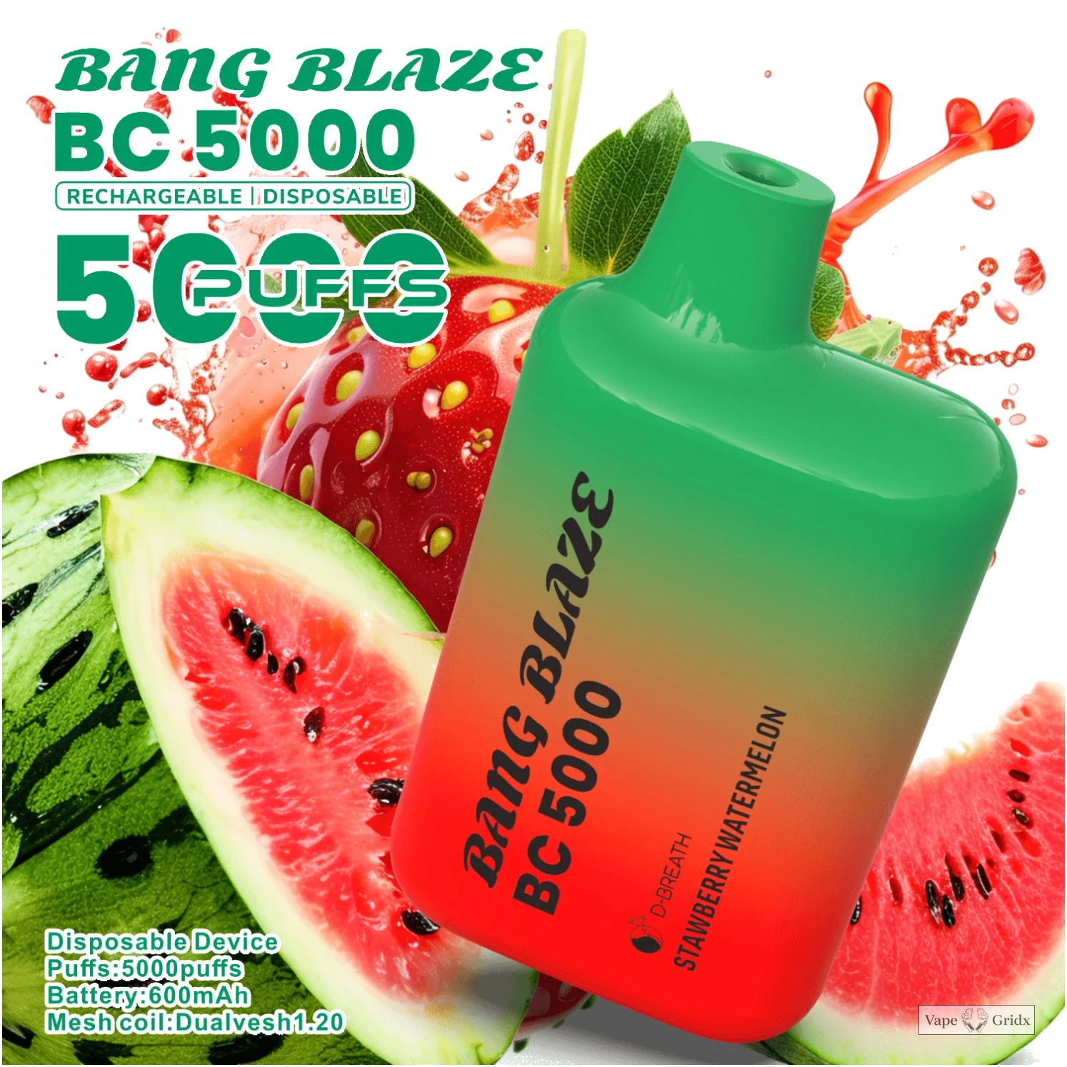 Bang Blaze BC 5000 5K Trekjes Mesh Coil Wegwerp vape