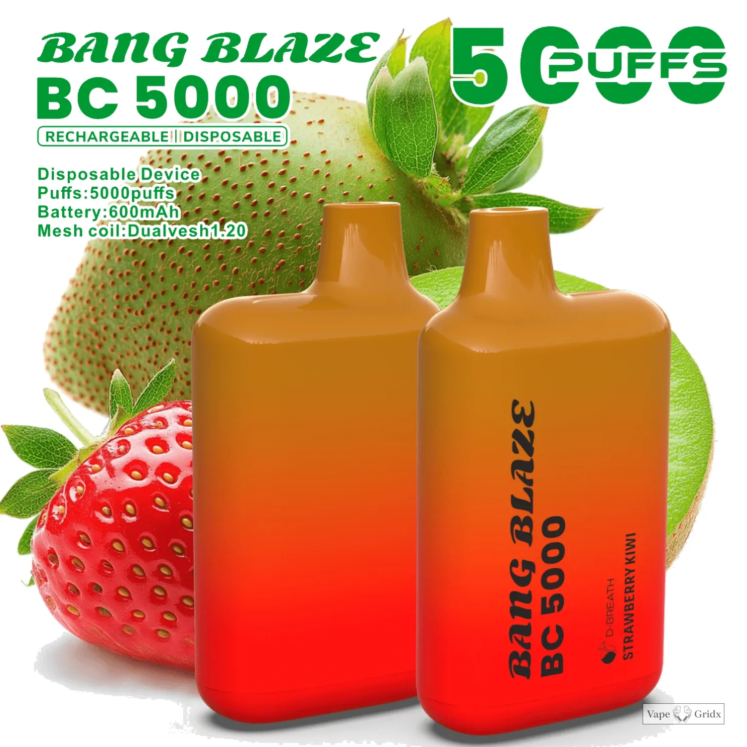 Bang Blaze BC 5000 5K Trekjes Mesh Coil Wegwerp vape - image 8