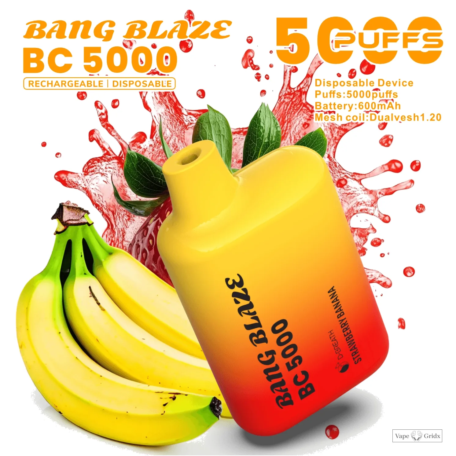 Bang Blaze BC 5000 5K Trekjes Mesh Coil Wegwerp vape - image 10