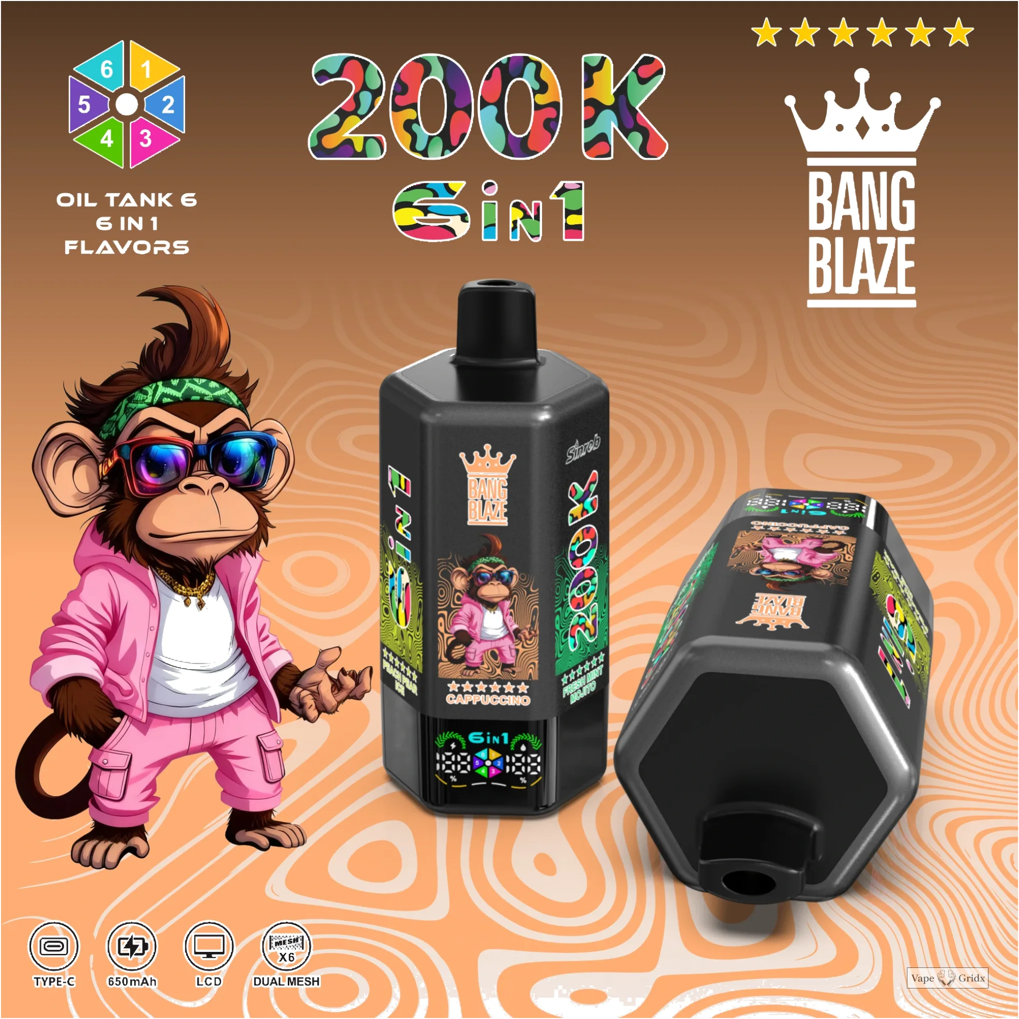 Bang Blaze 200000 200K Wegwerp Vape